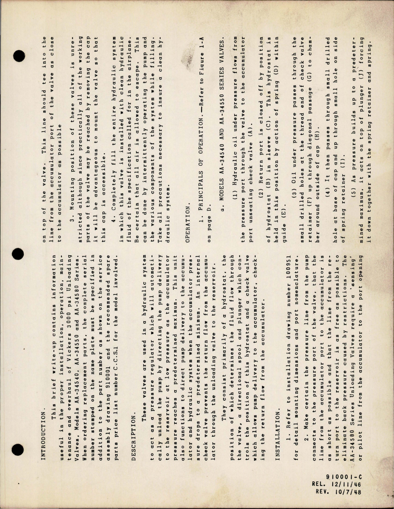 Sample page 5 from AirCorps Library document: Installation, Operation and Maintenance for Unloading Valve - 3000 PSI Operation