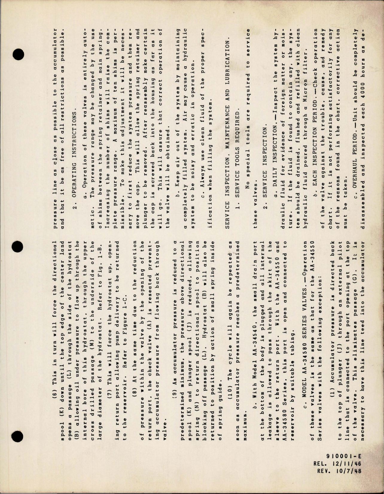 Sample page 7 from AirCorps Library document: Installation, Operation and Maintenance for Unloading Valve - 3000 PSI Operation