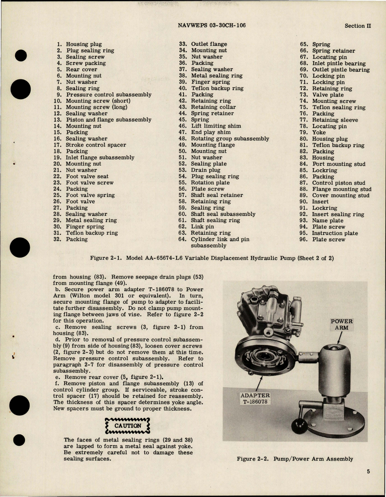 Sample page 9 from AirCorps Library document: Overhaul Instructions for Hydraulic Pump Assembly - Model AA-65674-L6 