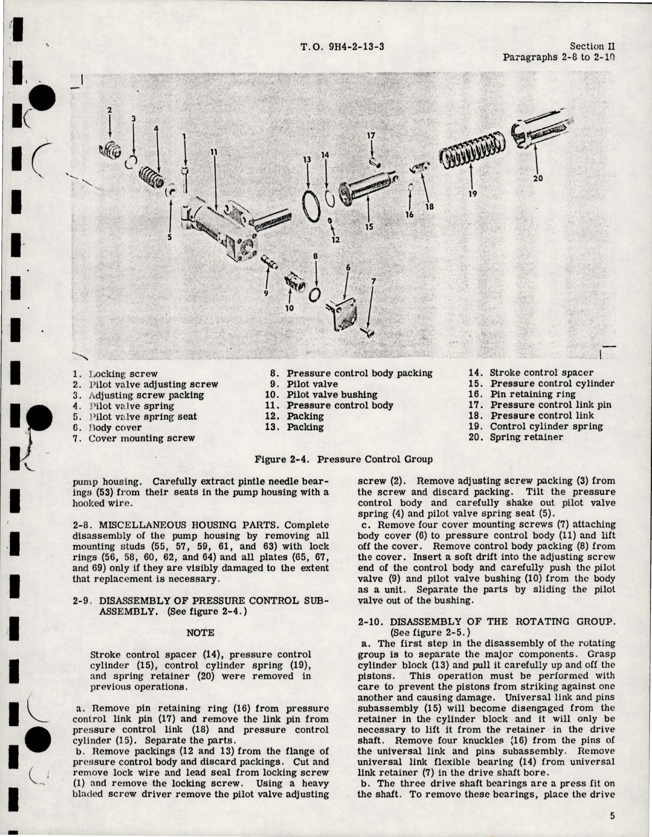Sample page 9 from AirCorps Library document: Overhaul Instructions for Variable Delivery Hydraulic Pump - AA-32500-2 Series 