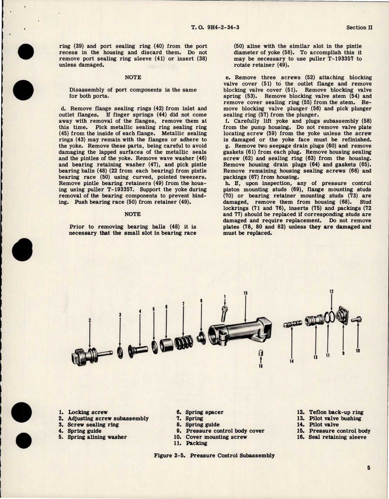 Sample page 9 from AirCorps Library document: Overhaul Instructions for Electrically Depressurized Variable Displacement Hydraulic Pumps - AA-61450 Series 
