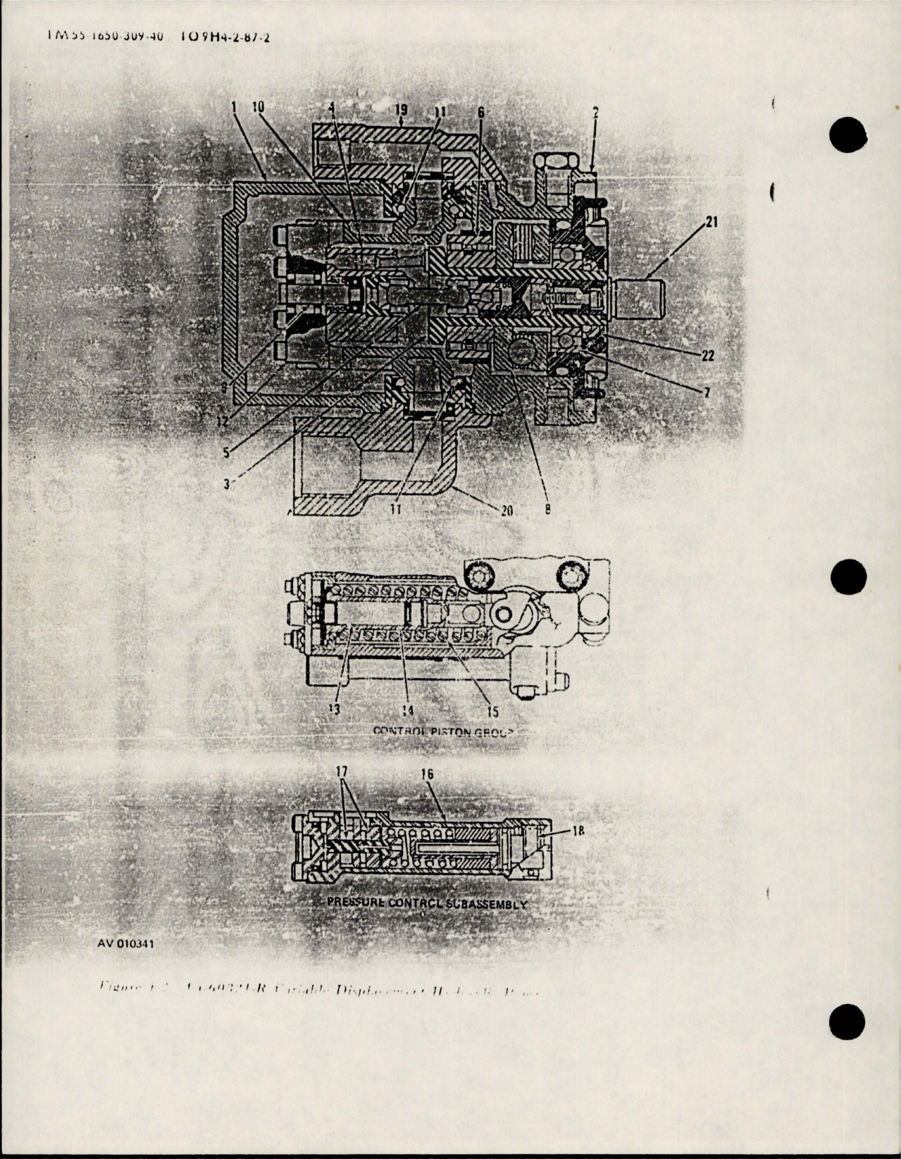 Sample page 8 from AirCorps Library document: Maintenance Manual with Parts and Tools List for Variable Displacement Hydraulic Pump 