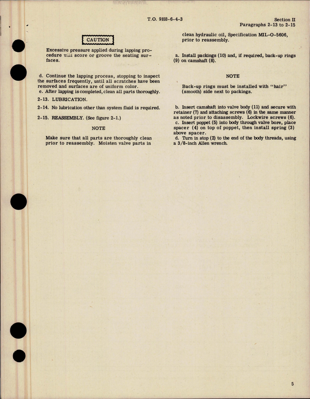 Sample page 7 from AirCorps Library document: Overhaul Instructions for Manually Operated Hydraulic Check Valves 
