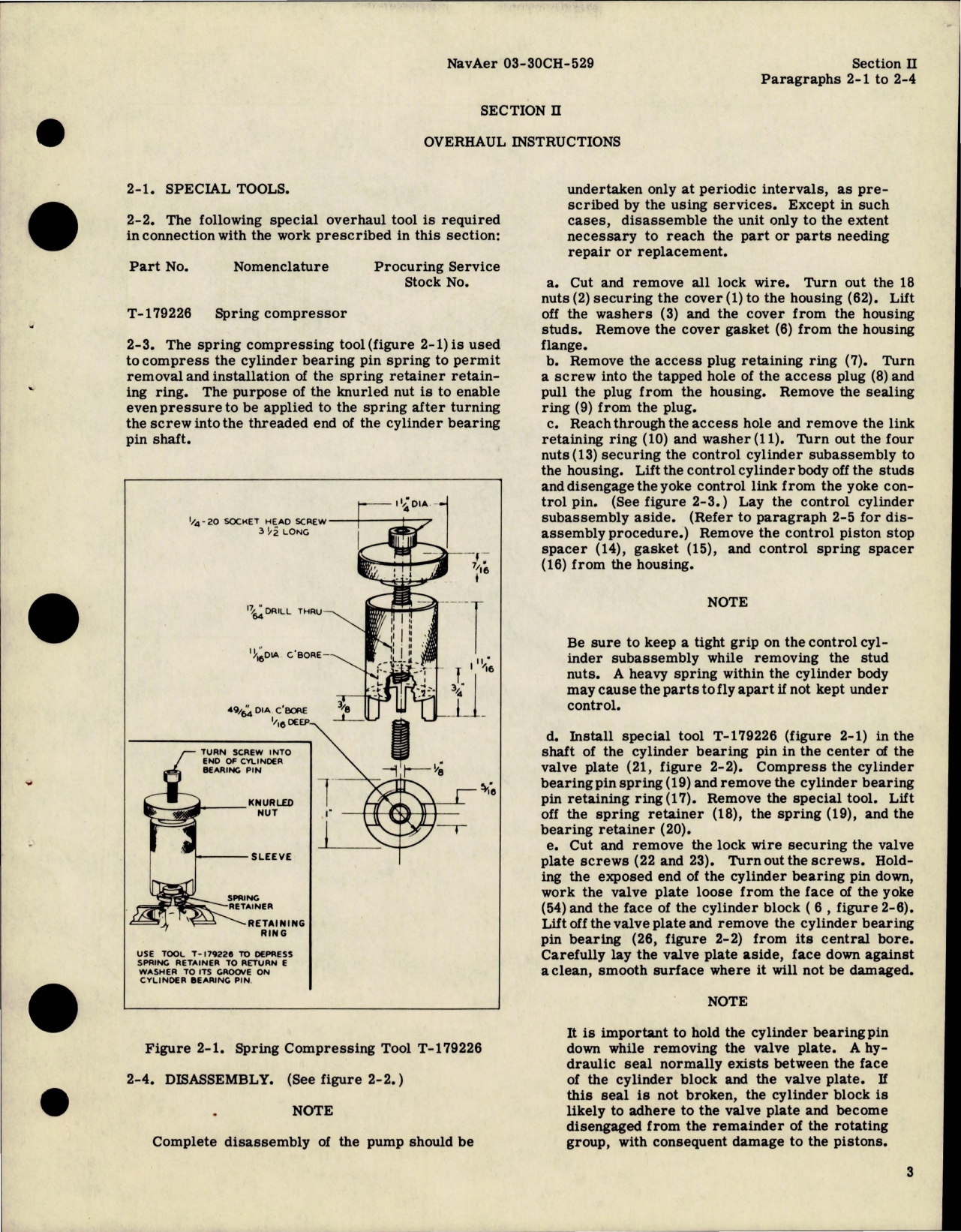 Sample page 7 from AirCorps Library document: Overhaul Instructions for Variable Displacement Hydraulic Pump - Model AA-35005 