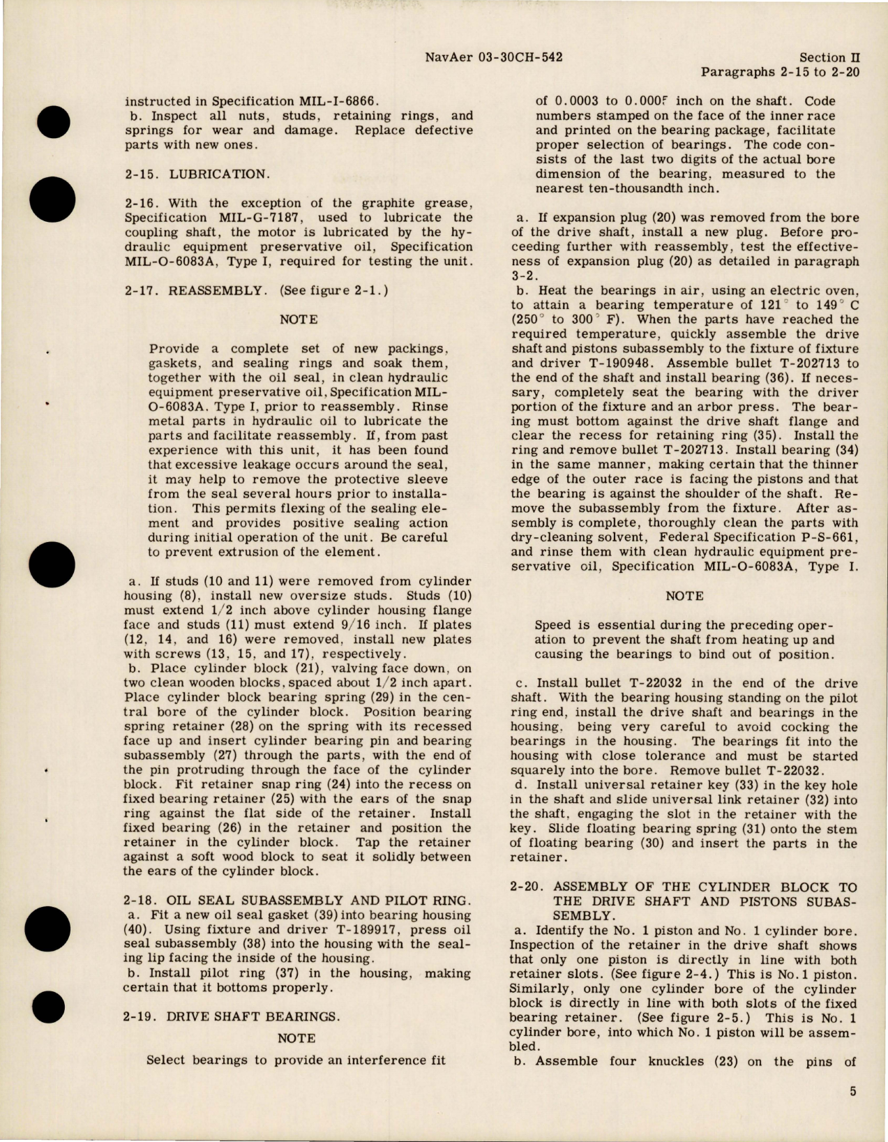 Sample page 9 from AirCorps Library document: Overhaul Instructions for Hydraulic Motor Assemblies