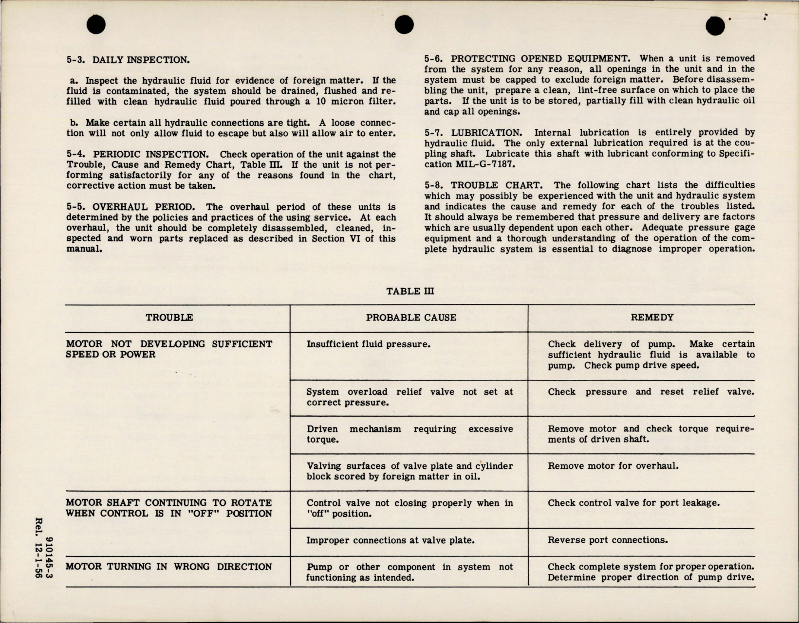 Sample page 5 from AirCorps Library document: Overhaul Instructions for Constant Displacement Hydraulic Motors - MF-713-2 Series 