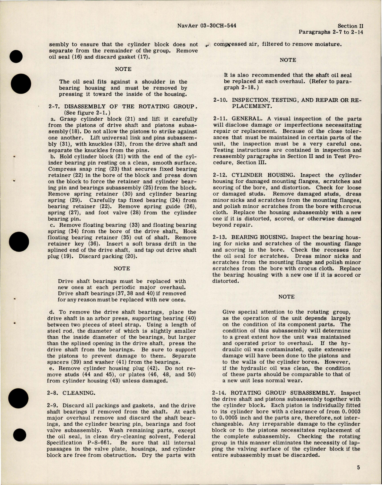 Sample page 9 from AirCorps Library document: Overhaul Instructions for Constant Displacement Hydraulic Pump Assemblies - PF-2713 Series 