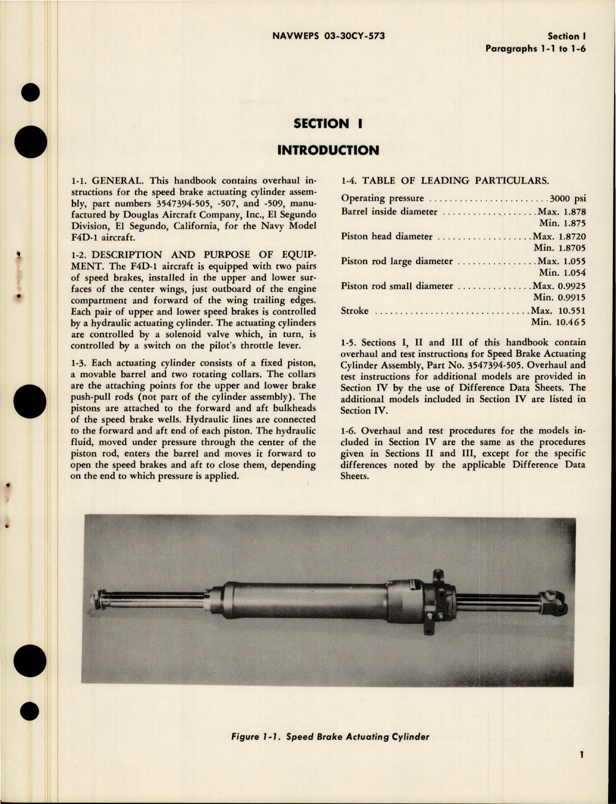 Sample page 5 from AirCorps Library document: Overhaul Instructions for Speed Brake Actuating Cylinder