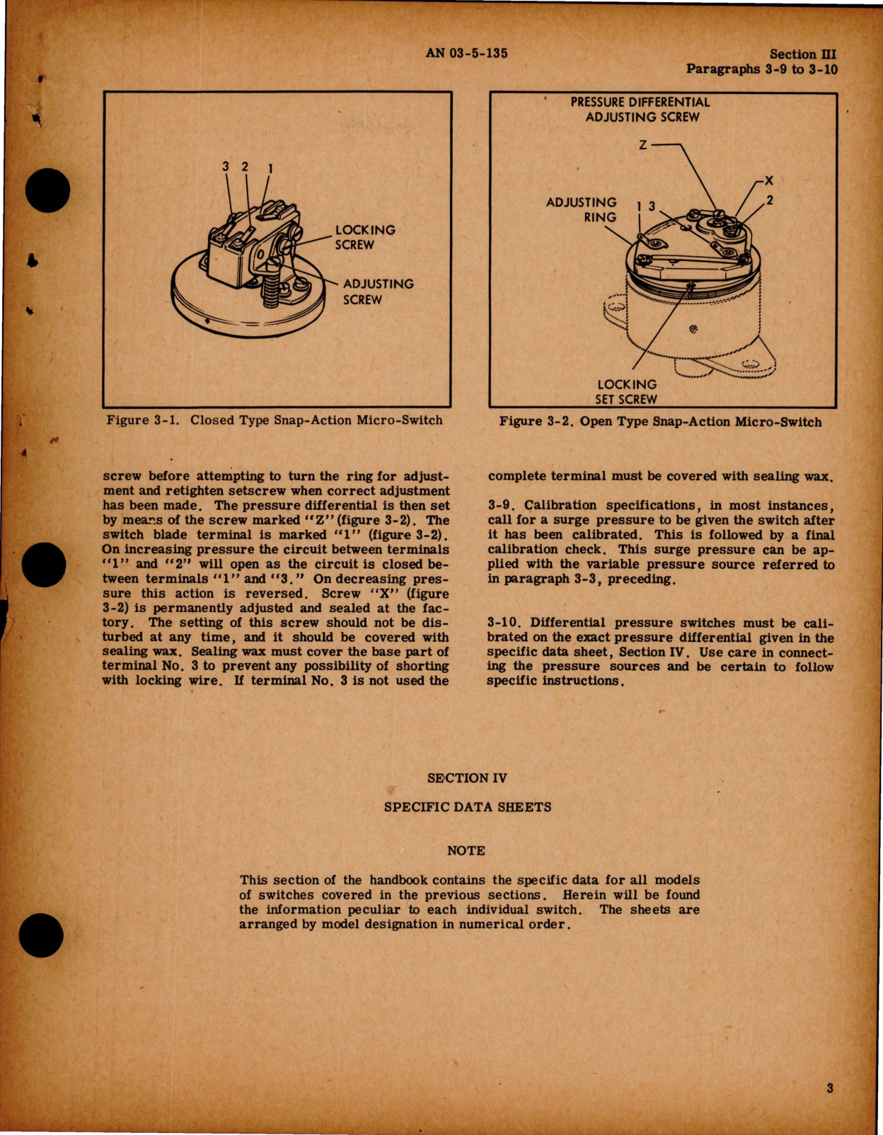 Sample page 7 from AirCorps Library document: Overhaul Instructions for Pressure Control Switches 