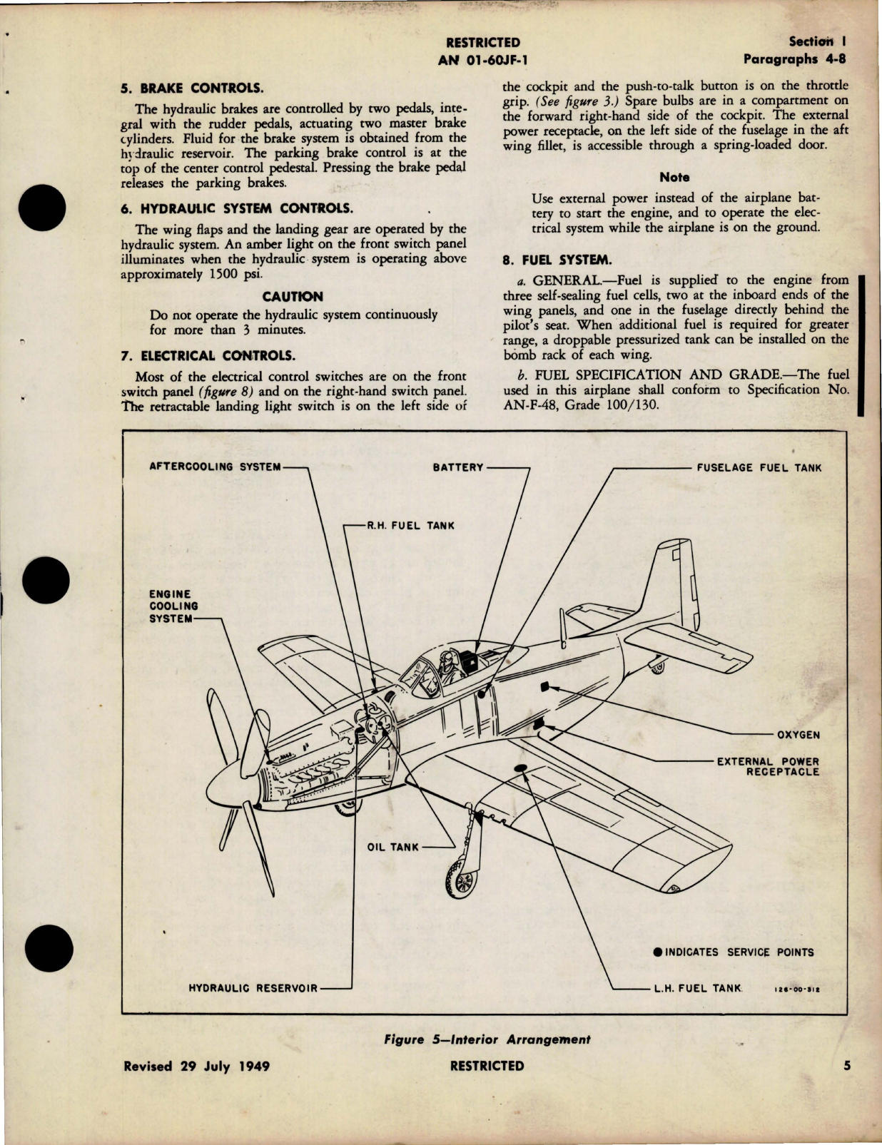 Sample page 9 from AirCorps Library document: Flight Operating Instructions for F-51H-1, F-51H-5 and F-51H-10