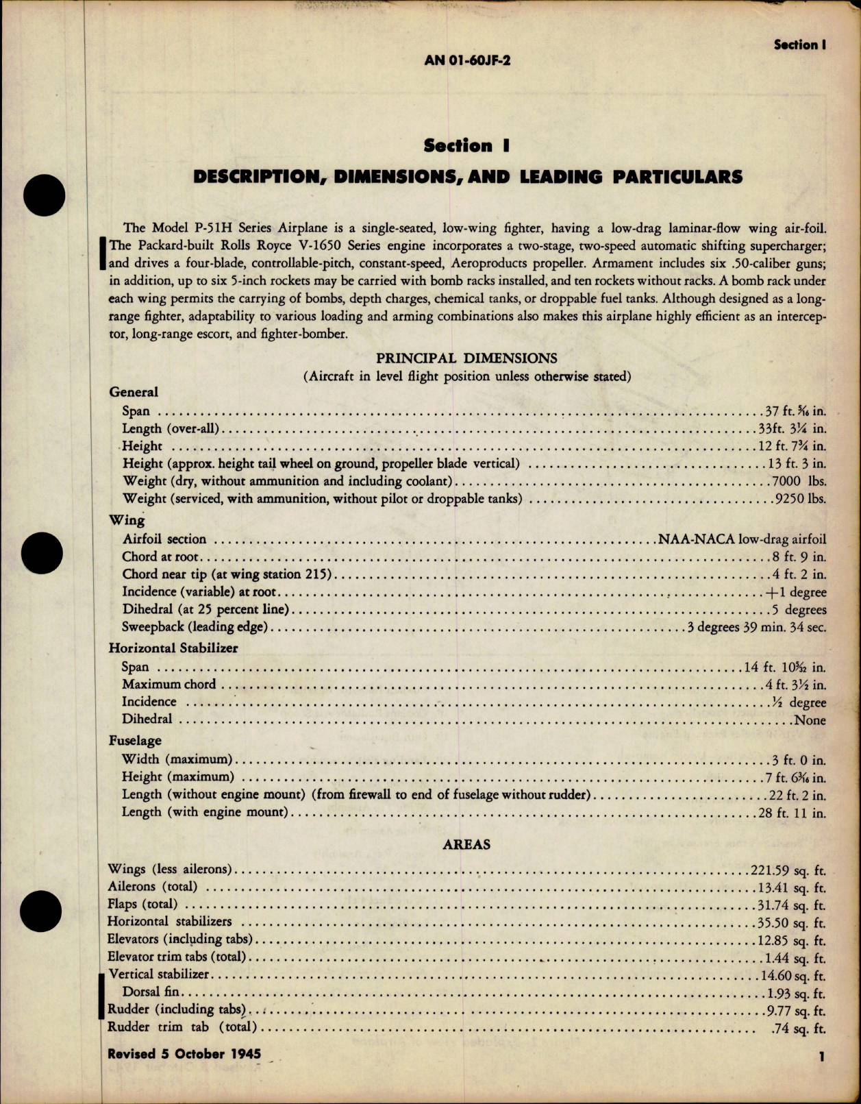 Sample page 7 from AirCorps Library document: Erection and Maintenance Instructions for the F-51H-1, F-51H-5, and F-51H-10 (P-51H-1, P-51H-5, P-51H-10)