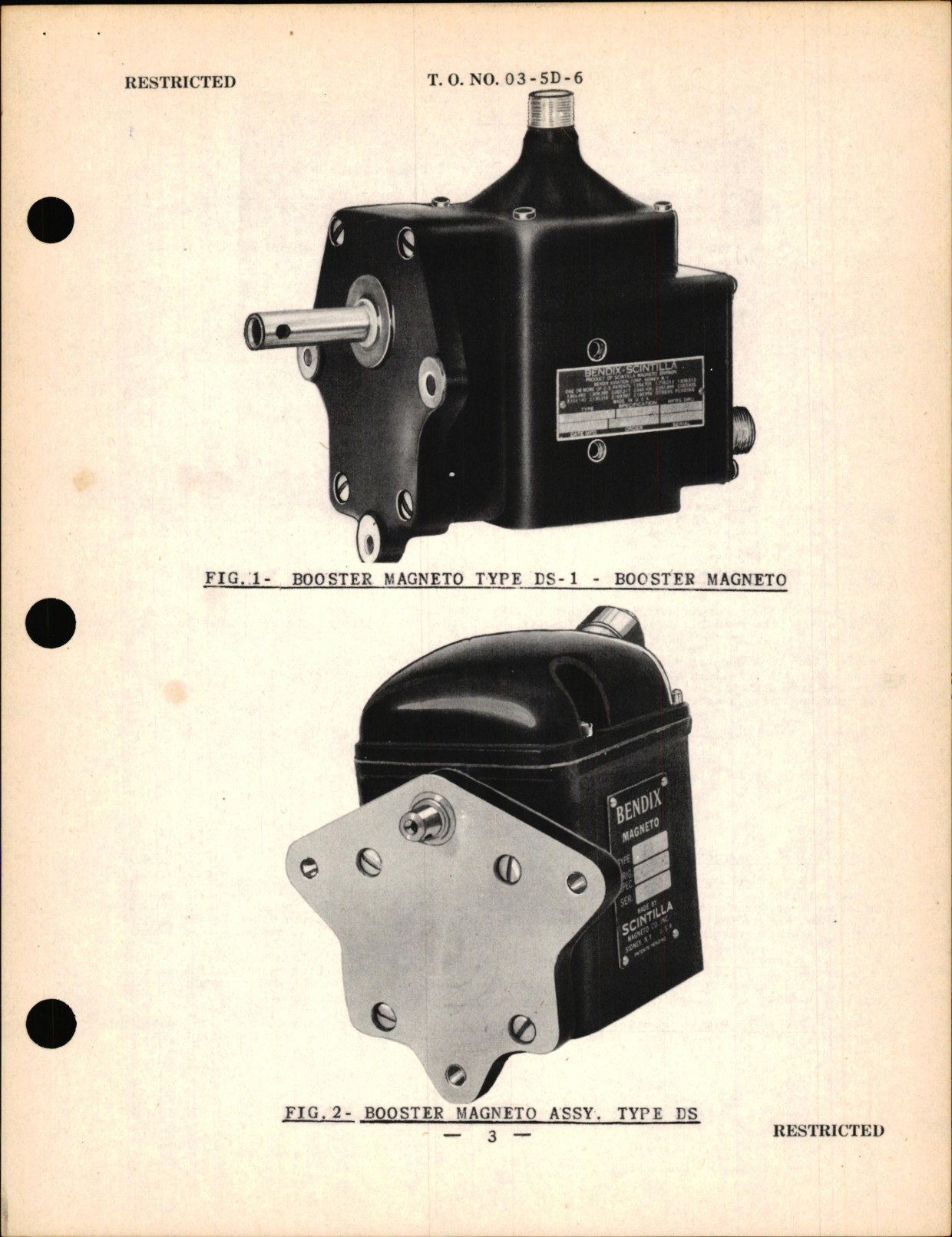 Sample page 5 from AirCorps Library document: Instructions with Parts Catalog for Types DS & DS-1 Booster Magnetos