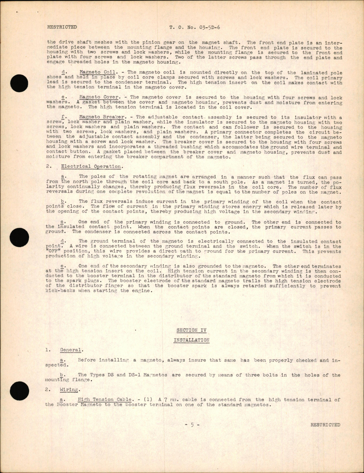 Sample page 7 from AirCorps Library document: Instructions with Parts Catalog for Types DS & DS-1 Booster Magnetos