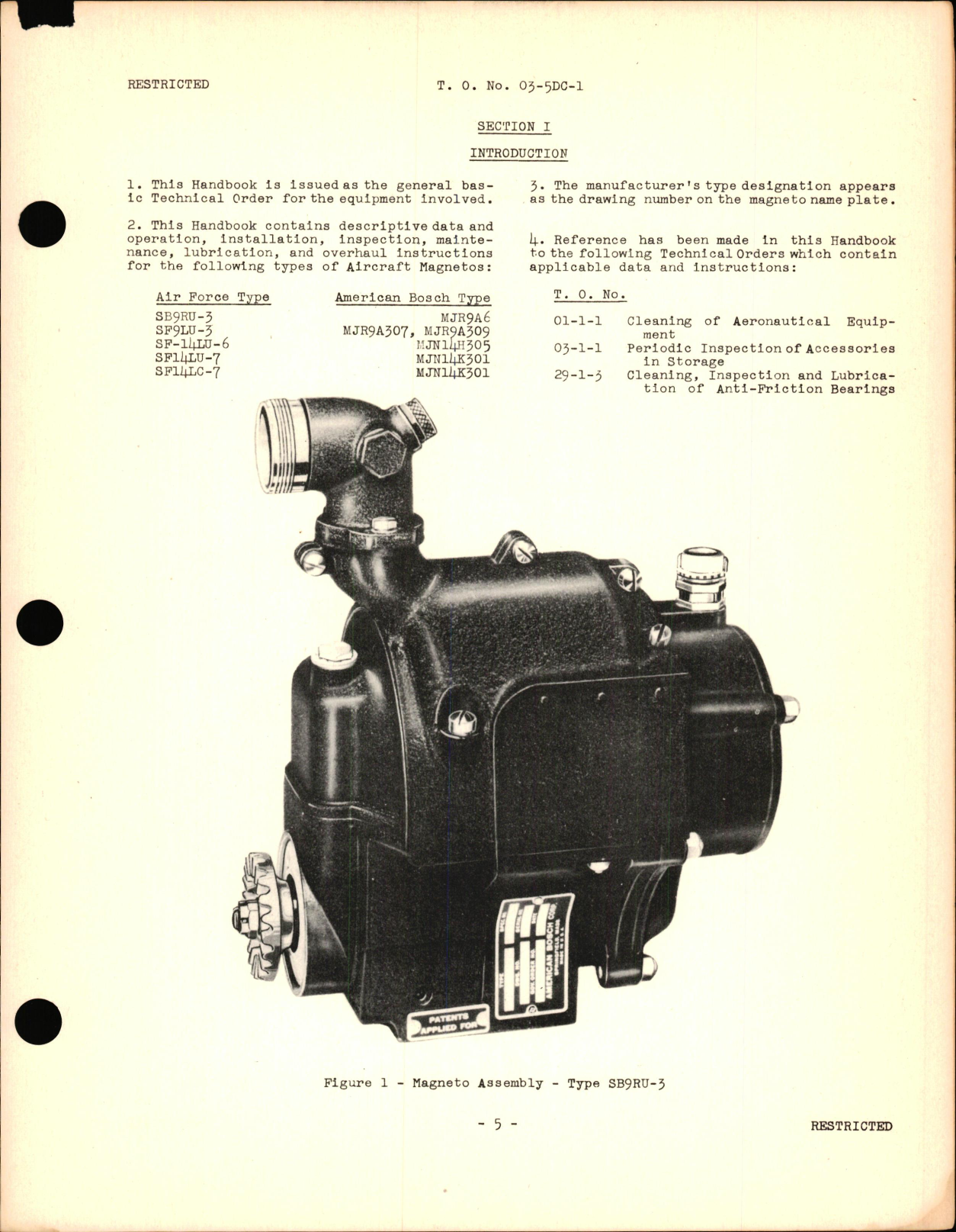 Sample page 7 from AirCorps Library document: Instructions with Parts Catalog for Types SB9RU-3, SF9LU-3, SF14LU-6, SF14LU-7, & SF14LC-7 Aircraft Magnetos