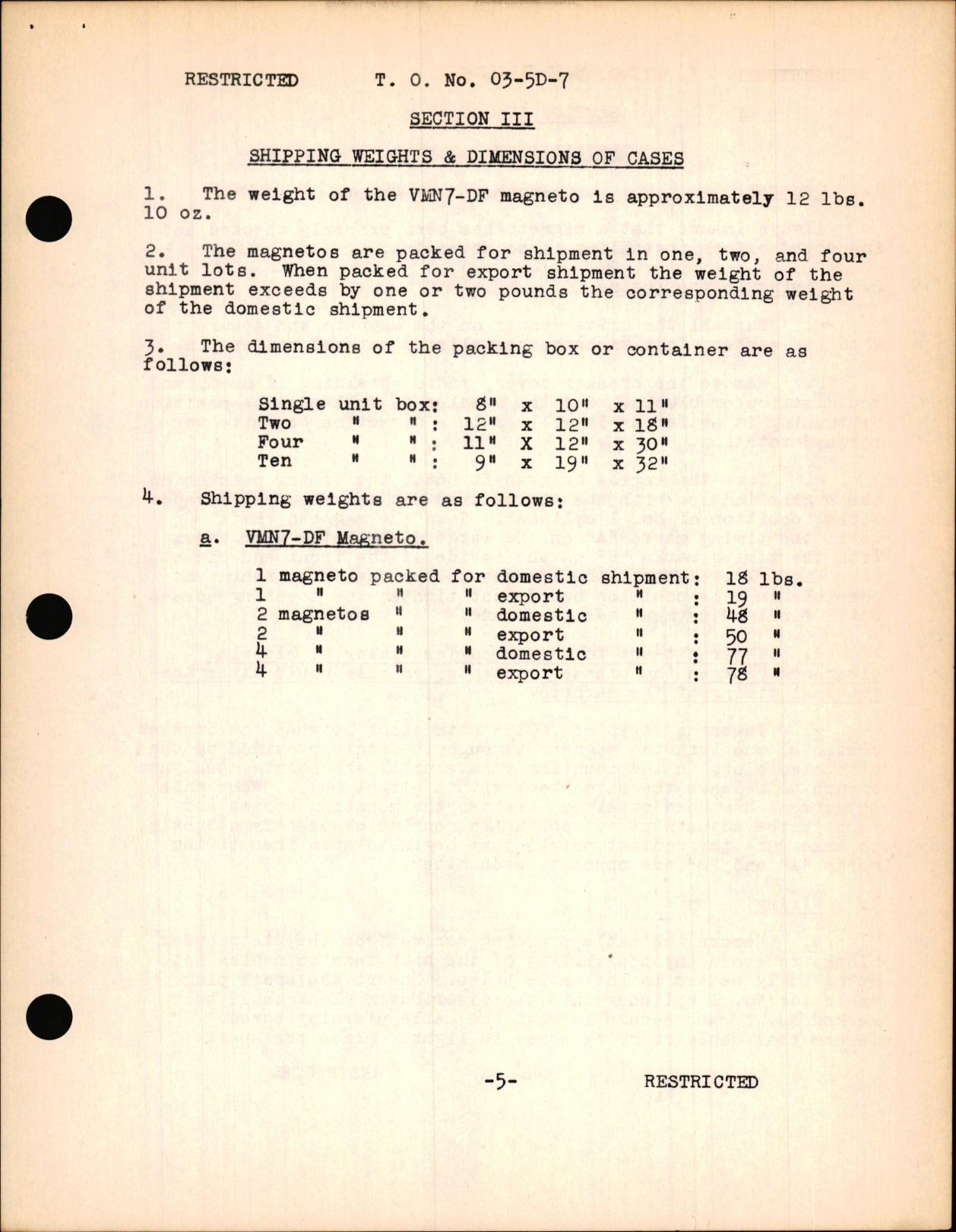 Sample page 7 from AirCorps Library document: Instructions with Parts Catalog for Type VMN7-DF Aircraft Magnetos
