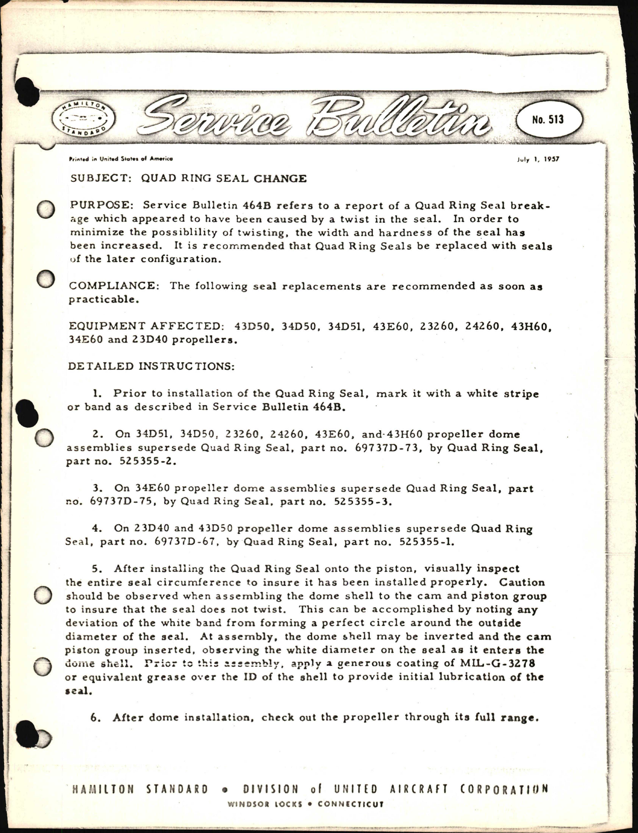 Sample page 1 from AirCorps Library document: Quad Ring Seal Change