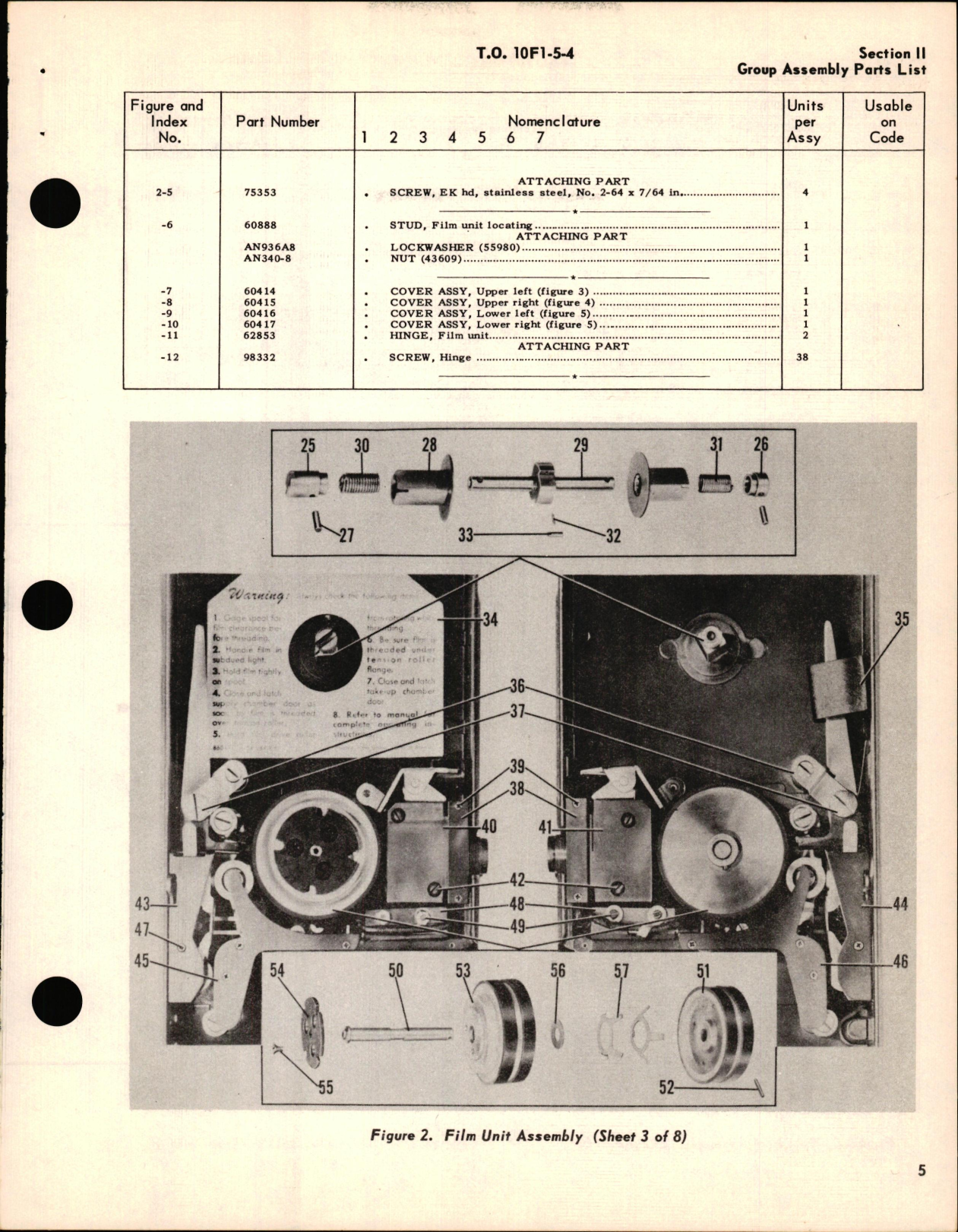 Sample page 9 from AirCorps Library document:  Illustrated Parts Breakdown for Microfilmer Model RE-1 8900-533525