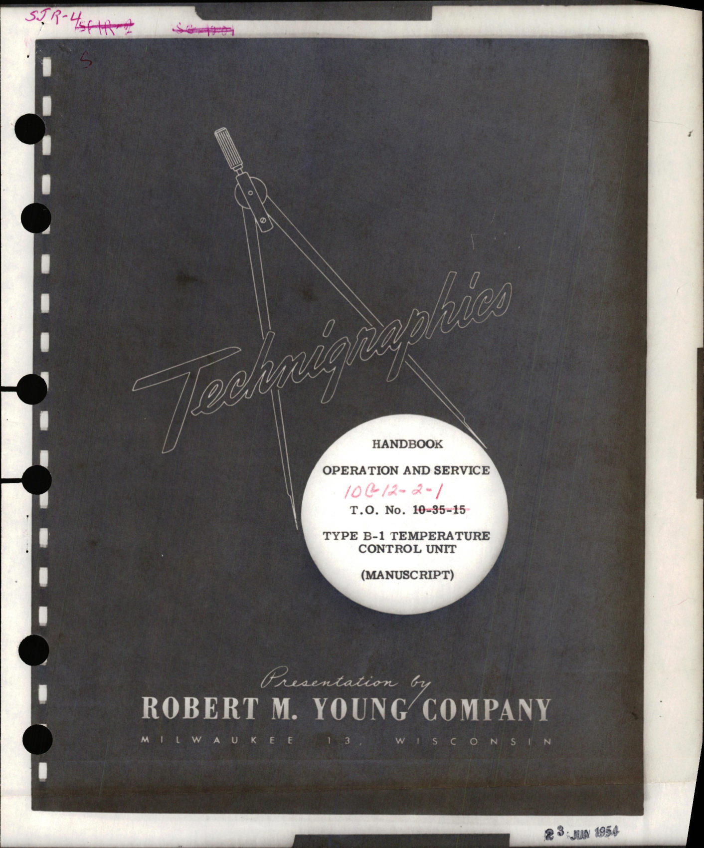Sample page 1 from AirCorps Library document: Handbook of Operation and Service for Type B-1 Temperature Control Unit