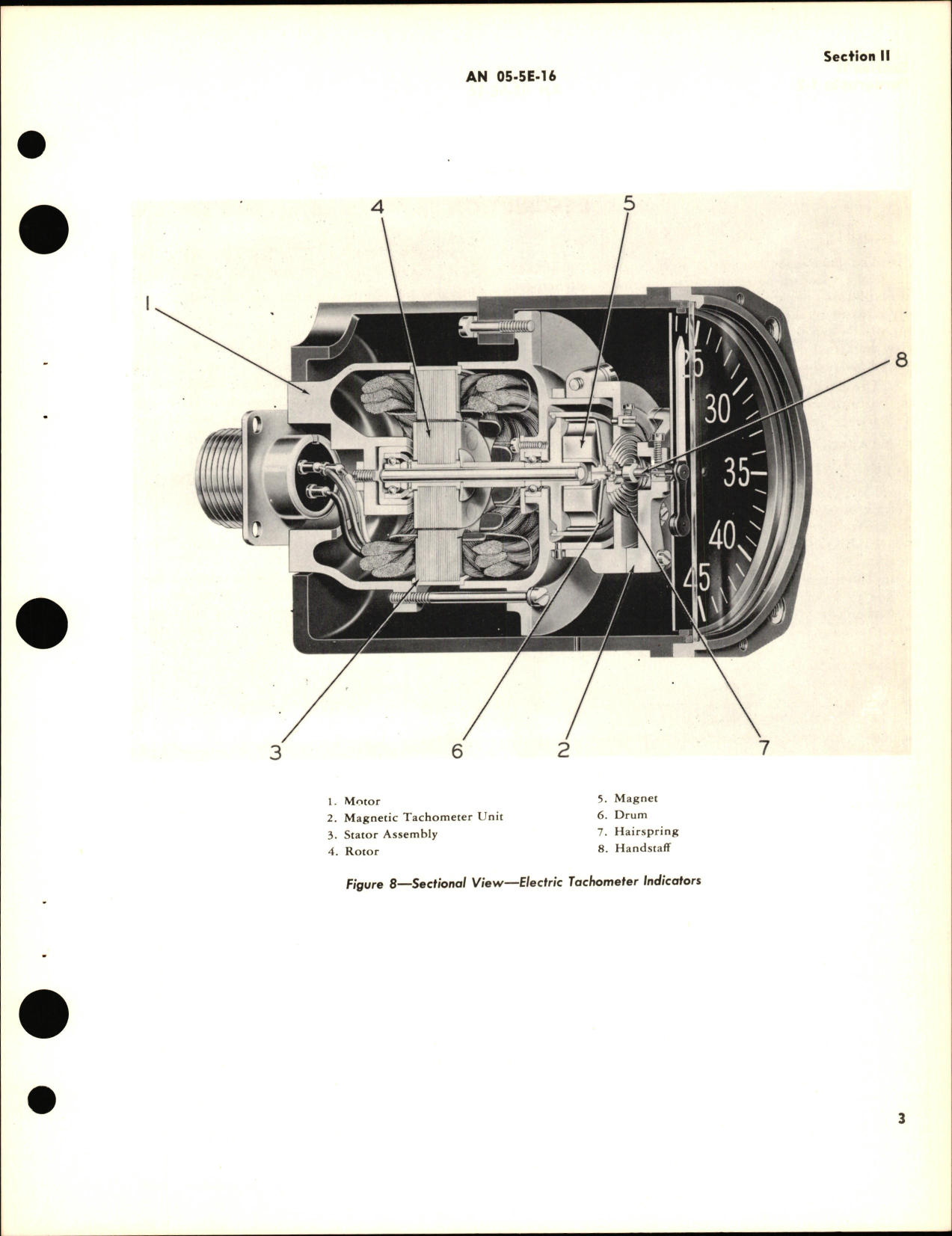 Sample page 9 from AirCorps Library document: Operation, Service, & Overhaul Instructions with Parts Catalog for Electric Tachometers and Generators Types E13, E-23, AN5530-1, AN5531-1, & -2