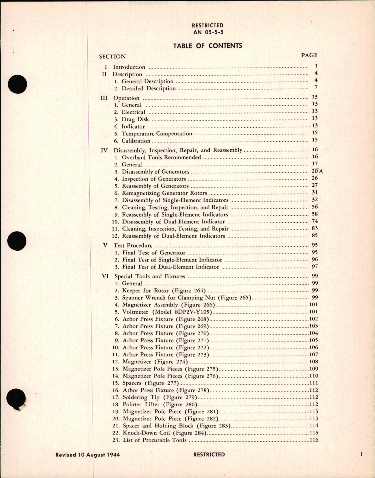Sample page 7 from AirCorps Library document: Overhaul Instructions for Type E-9A, E-13, & E-14 Electric Tachometers