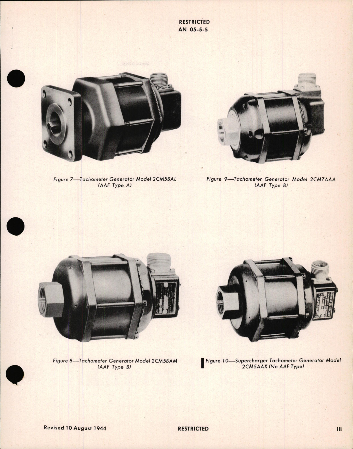 Sample page 9 from AirCorps Library document: Overhaul Instructions for Type E-9A, E-13, & E-14 Electric Tachometers