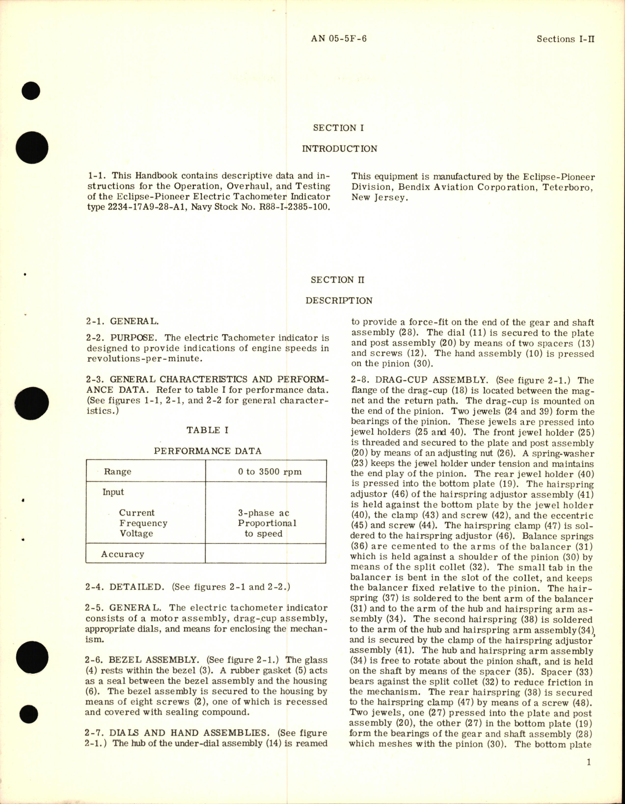 Sample page 5 from AirCorps Library document: Overhaul Instructions for Tachometer Indicator Part No. 2234-17A9-28-A1