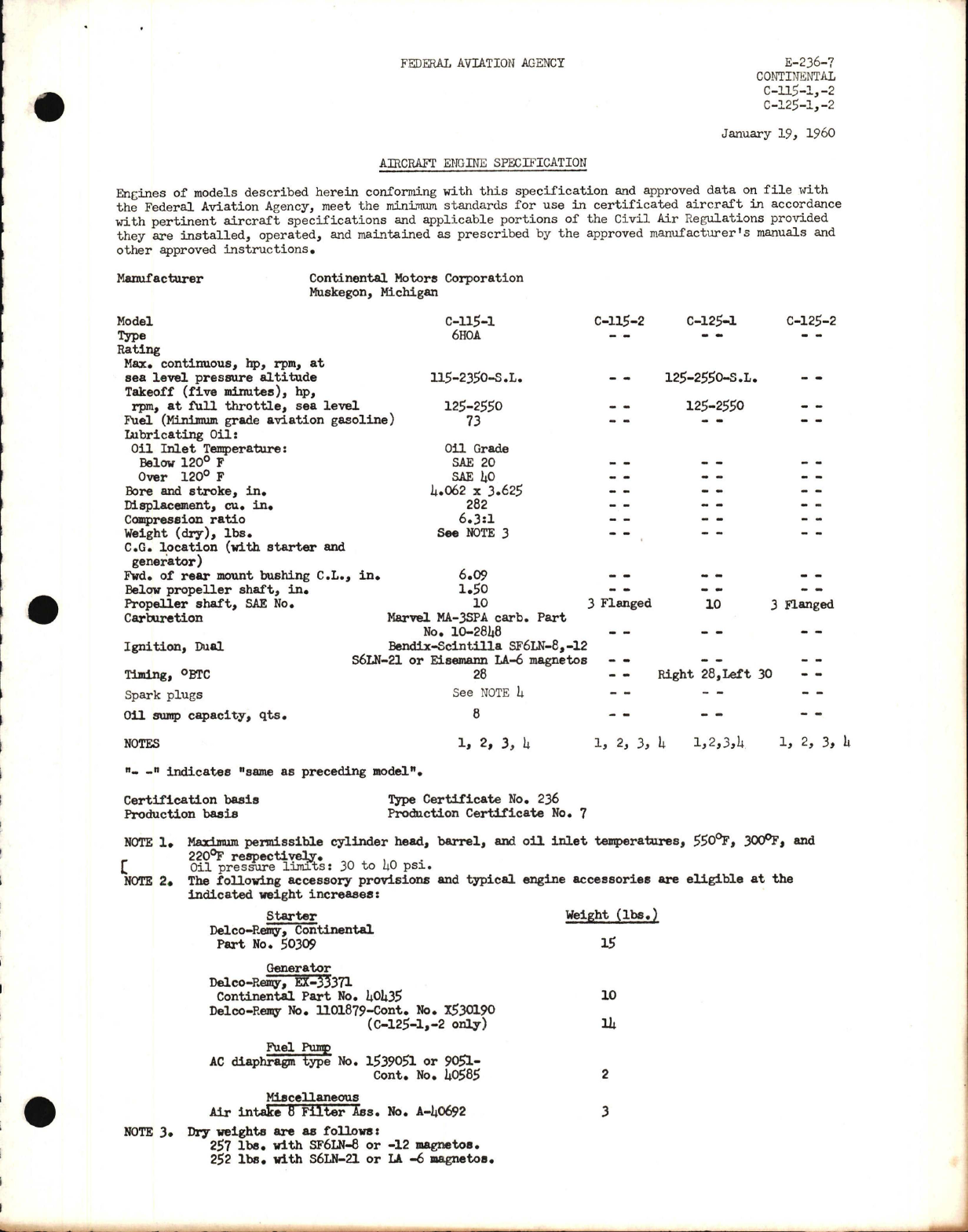 Sample page 1 from AirCorps Library document: C-115 and C-125