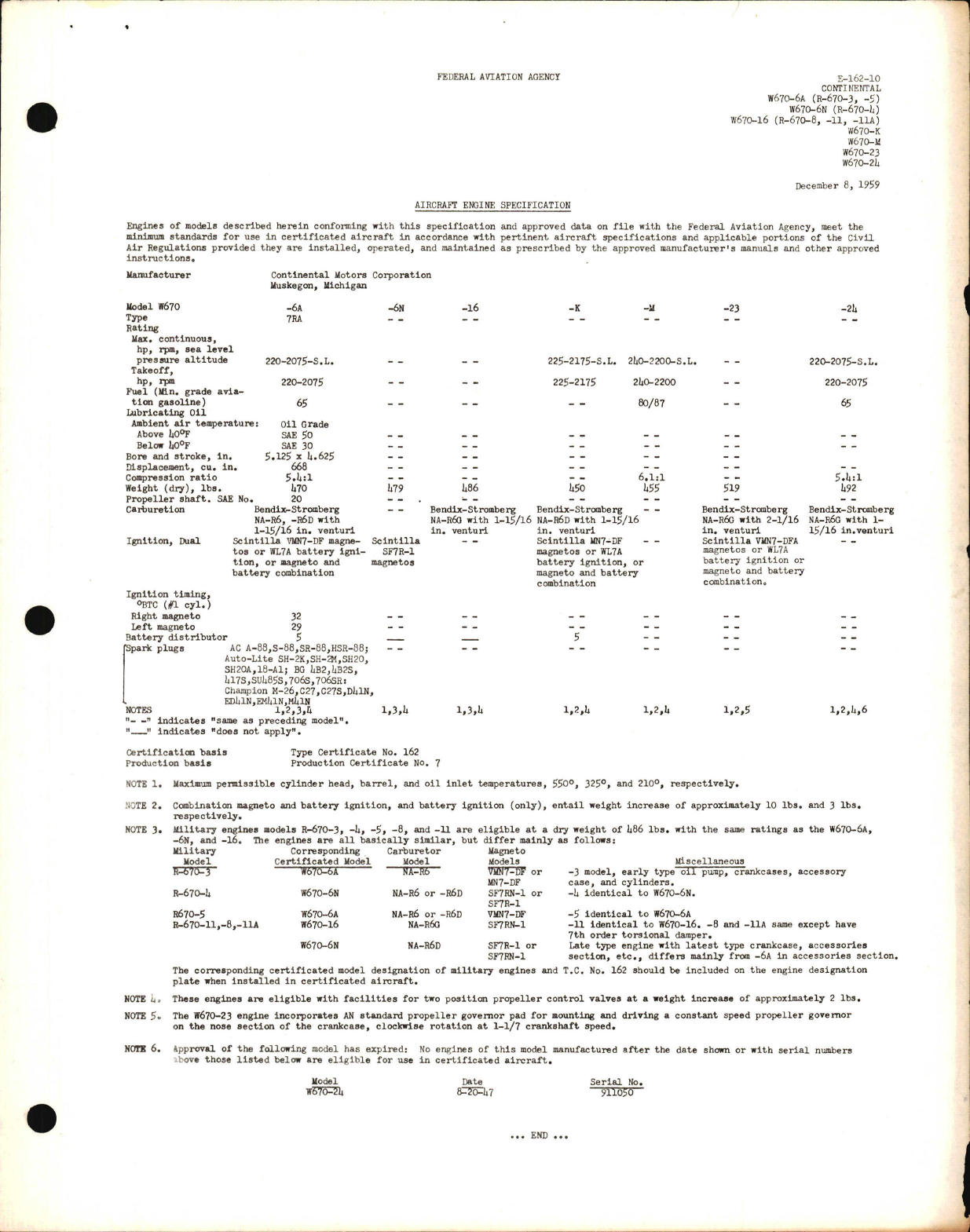Sample page 1 from AirCorps Library document: W670 and R-670