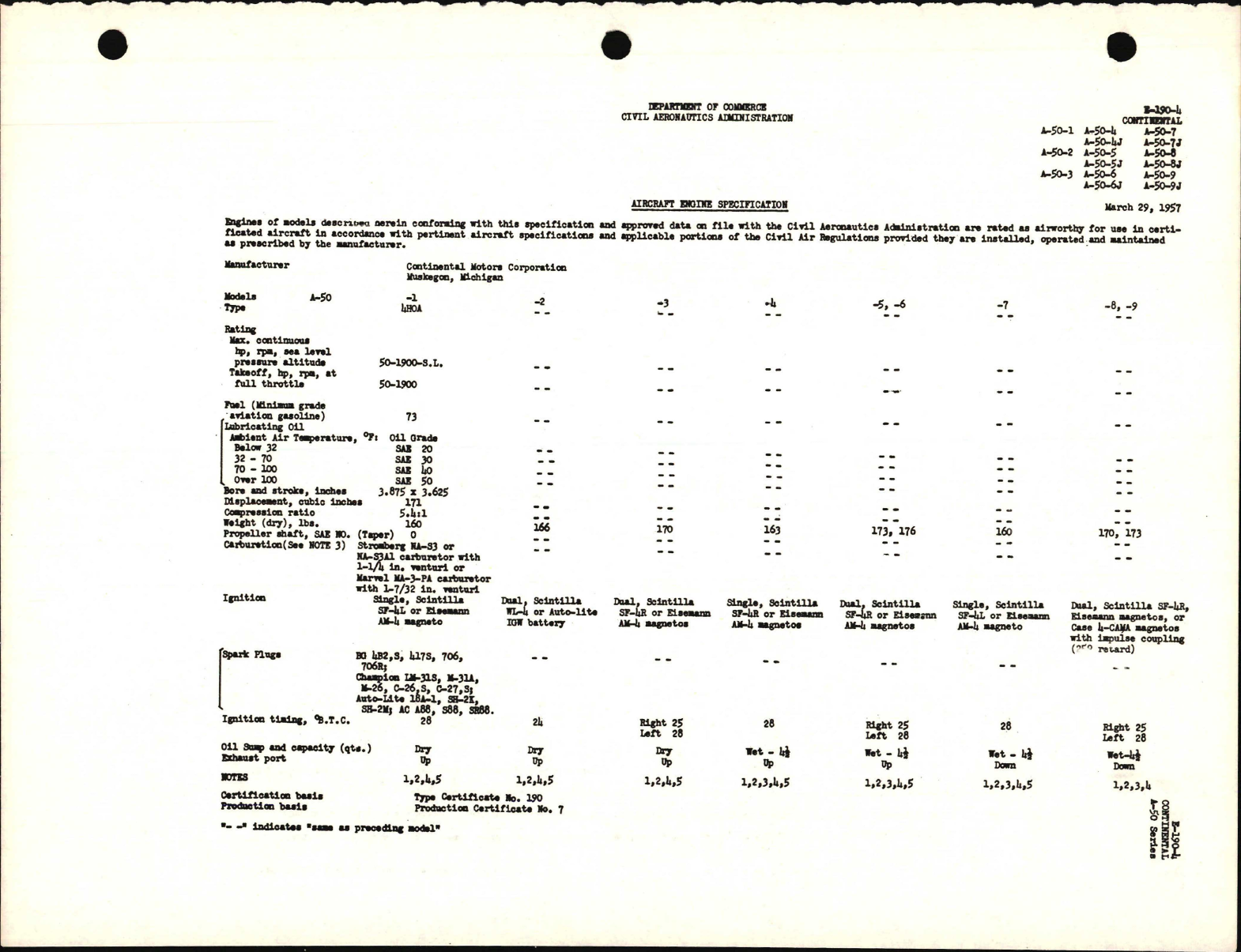 Sample page 1 from AirCorps Library document: A-50-1