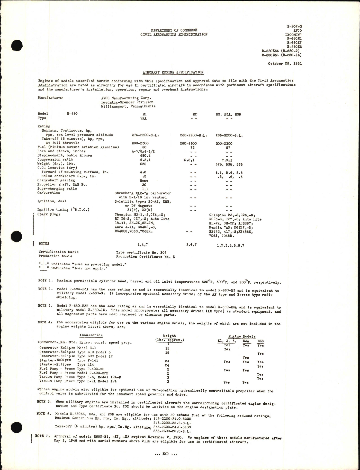 Sample page 1 from AirCorps Library document: R-680 and R-680E