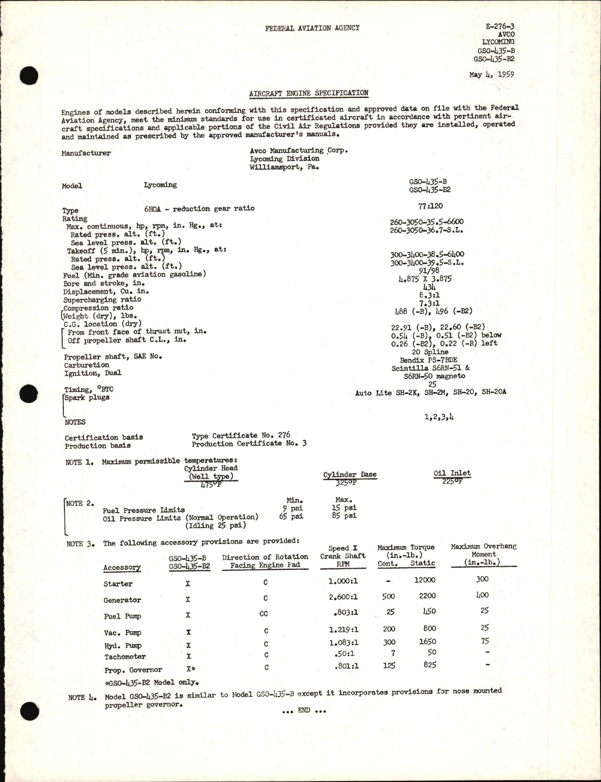Sample page 1 from AirCorps Library document:  GSO-435-B and GSO-435-B2