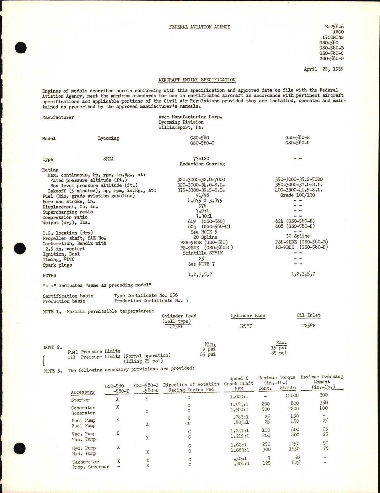 Sample page 1 from AirCorps Library document: GS0-580