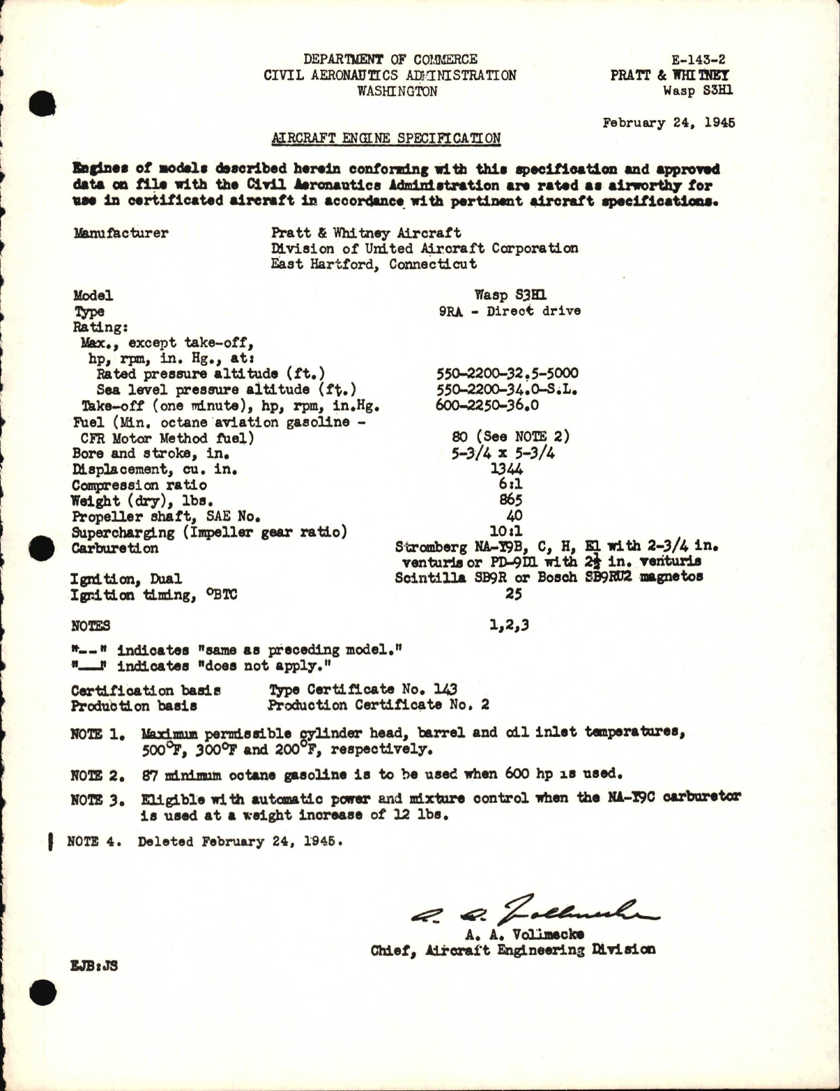 Sample page 1 from AirCorps Library document: S3H1 Wasp