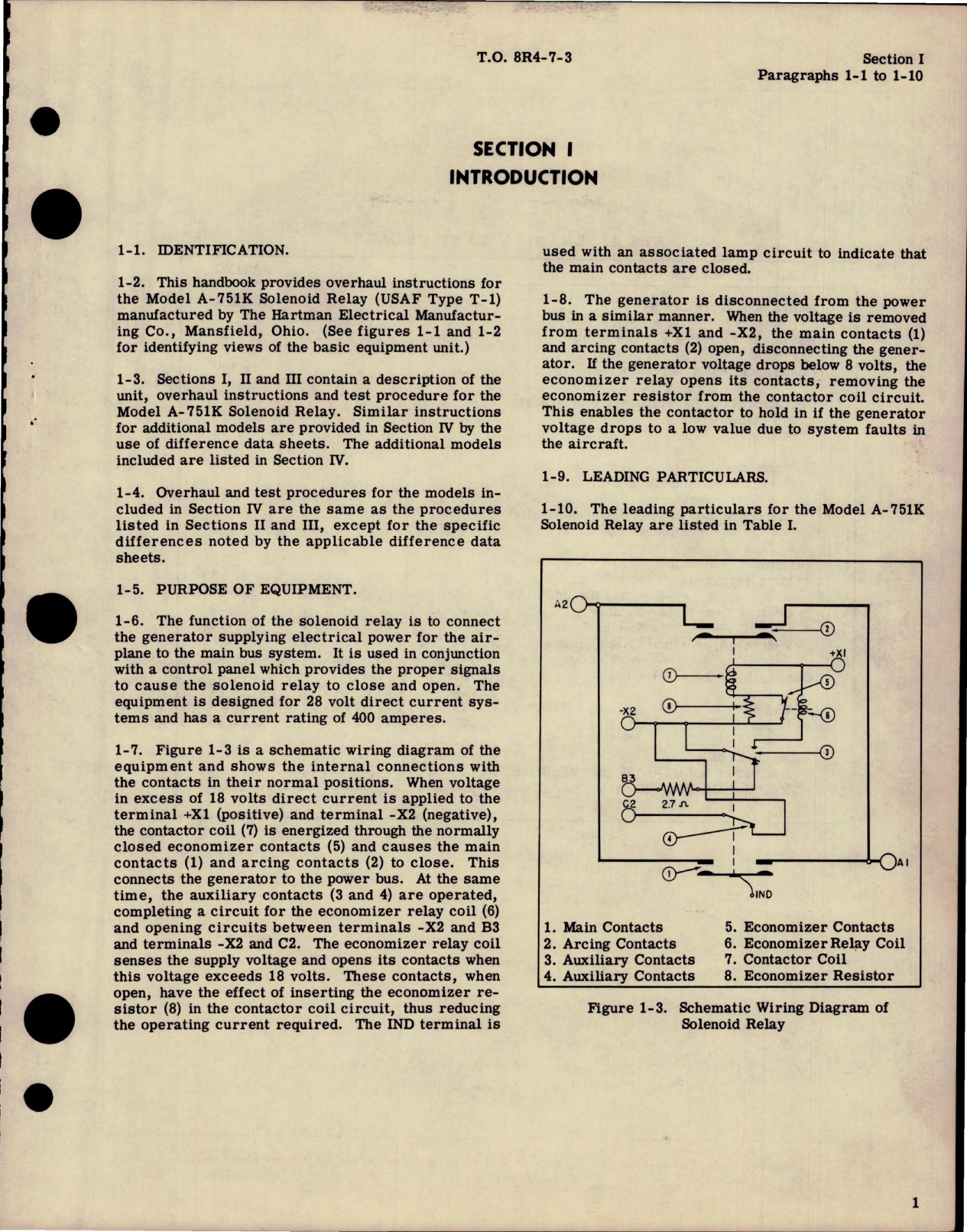 Sample page 5 from AirCorps Library document: Overhaul Instructions for Solenoid Relay - Type T-I