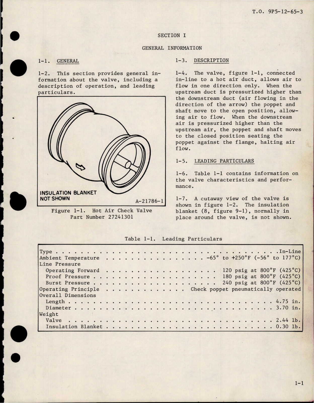 Sample page 7 from AirCorps Library document: Overhaul Instructions with Illustrated Parts Breakdown for Hot Air Check Valve - Part 27241301