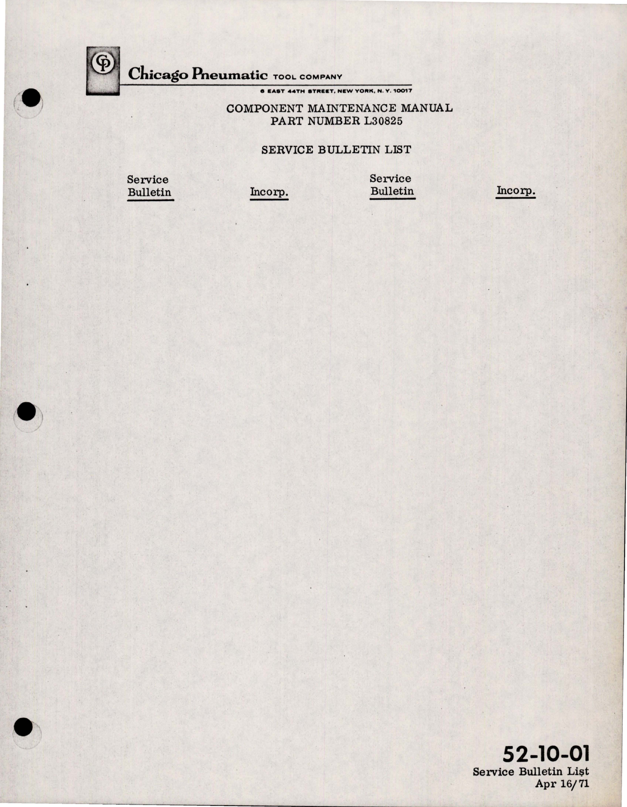 Sample page 5 from AirCorps Library document: Maintenance Manual for Air Motor - Parts L30825-11 and L30825-12