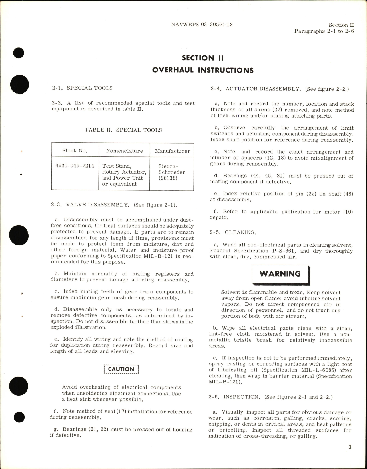 Sample page 5 from AirCorps Library document: Overhaul Instructions for Motor Operated Butterfly Valve Part No. 306800