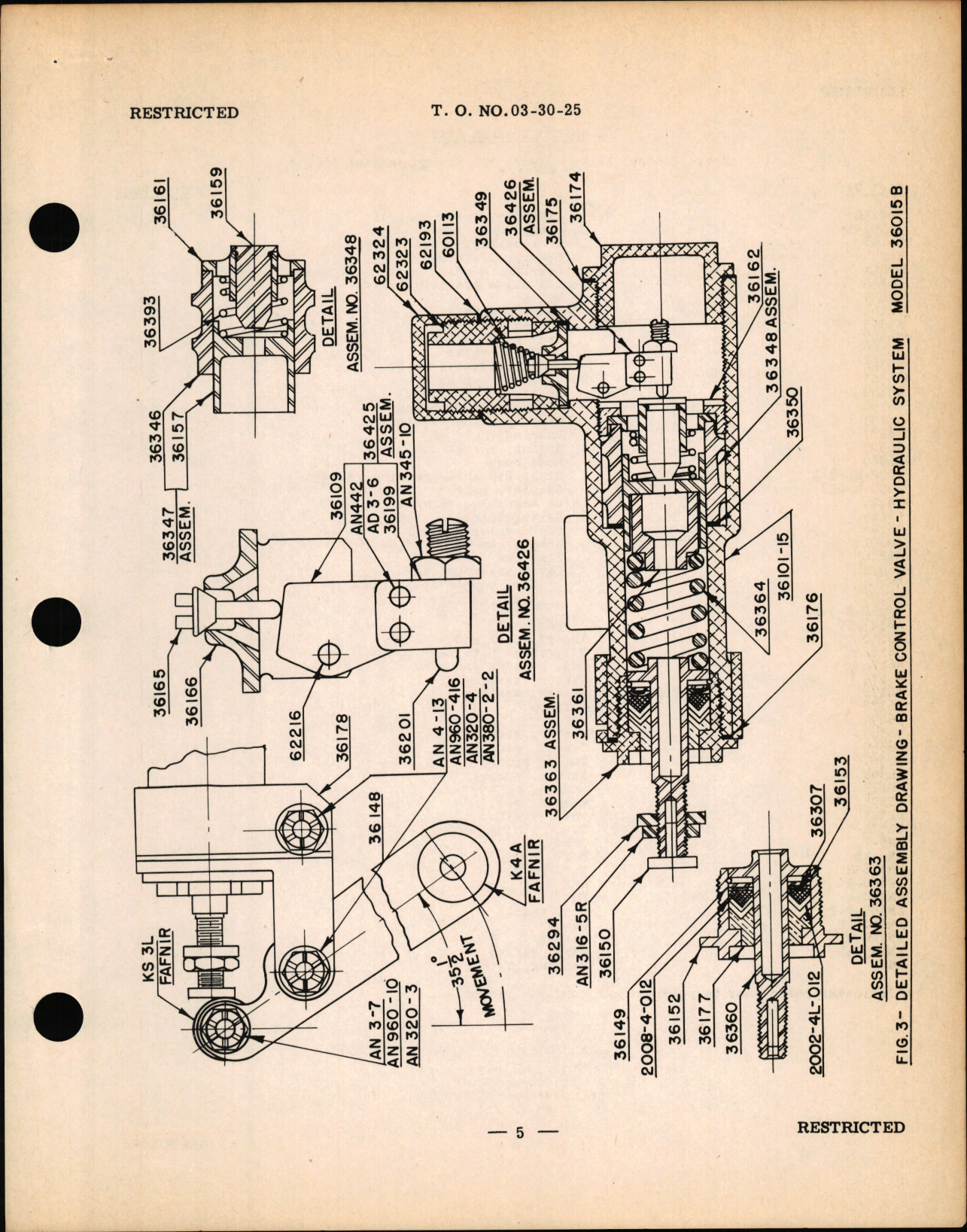 Sample page 5 from AirCorps Library document: Instructions for Brake Control Valve Models 36004B, 36015B, 36017A, and 36020A