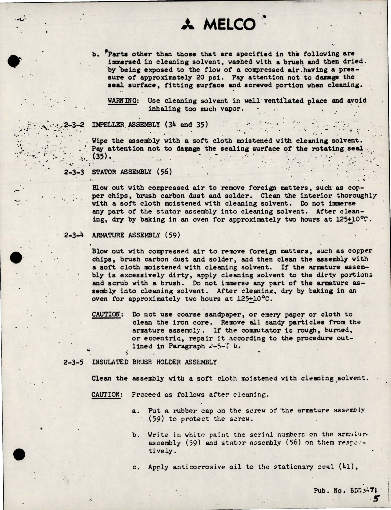 Sample page 7 from AirCorps Library document: Overhaul Instructions w Parts List for Submerged Fuel Booster Pump