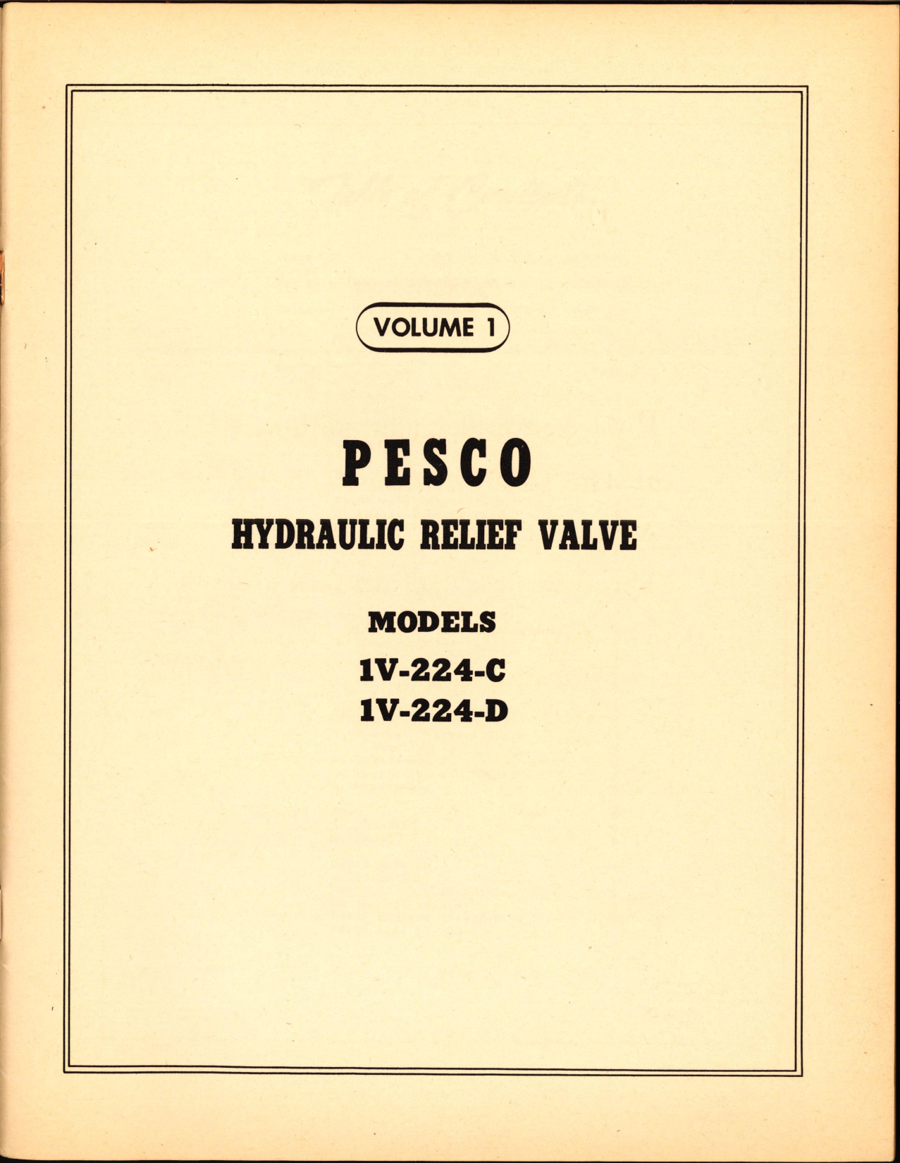 Sample page 5 from AirCorps Library document: Handbook of Instructions with Parts Catalog for Pesco Hydraulic Relief Valve 1V-224, 1V-436, and 1V-575