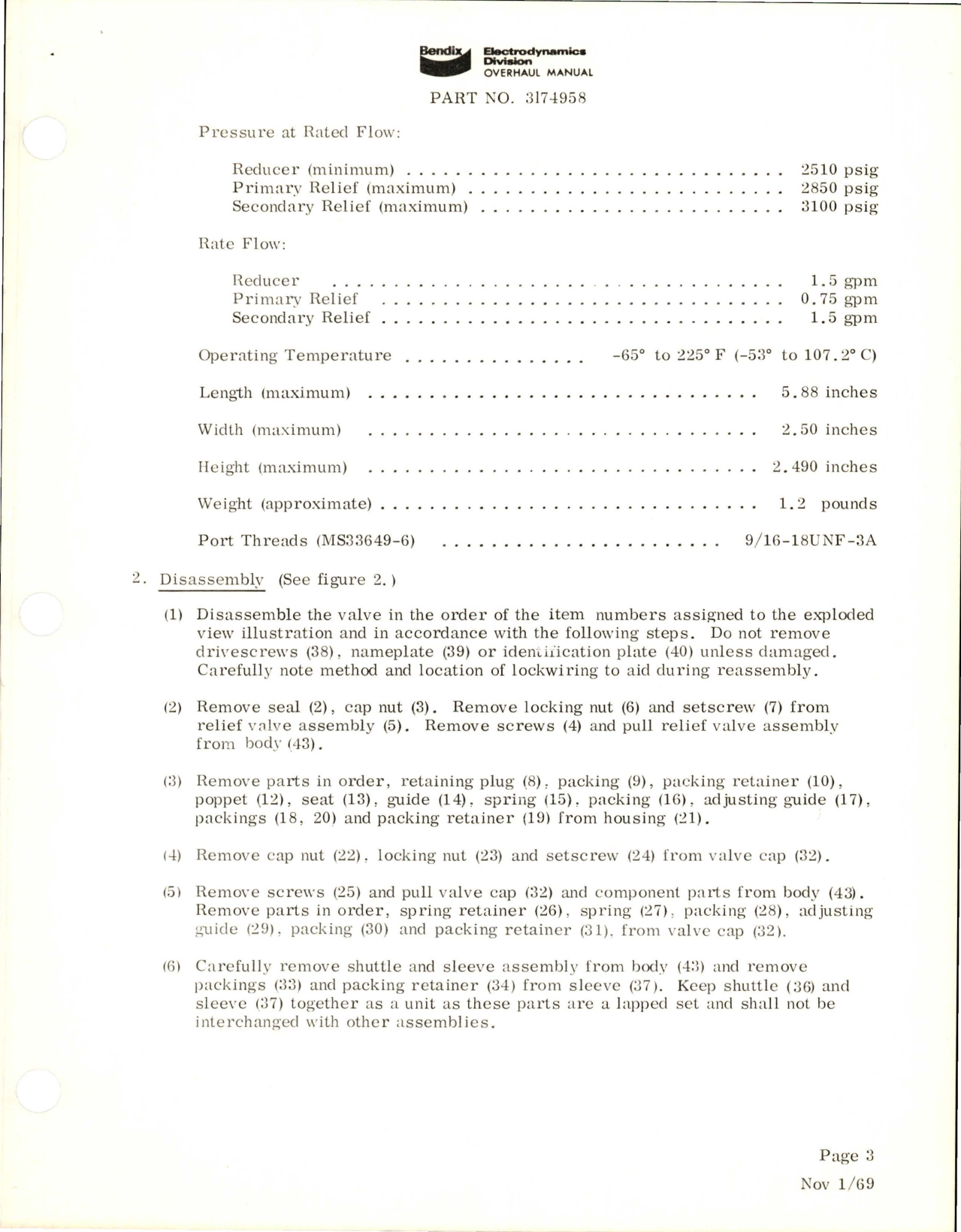 Sample page 5 from AirCorps Library document: Overhaul Manual for Pressure Reducer & Relief Valve - Part 3174958