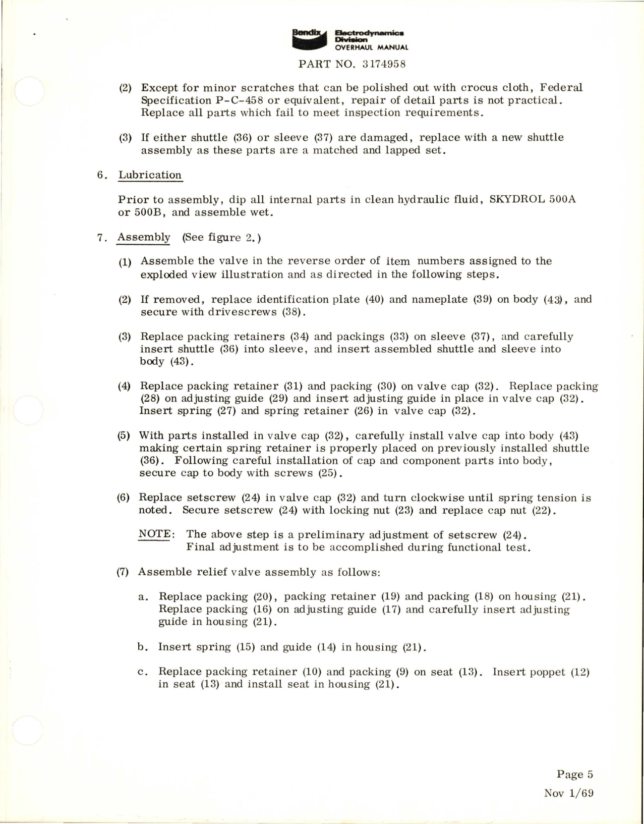 Sample page 7 from AirCorps Library document: Overhaul Manual for Pressure Reducer & Relief Valve - Part 3174958