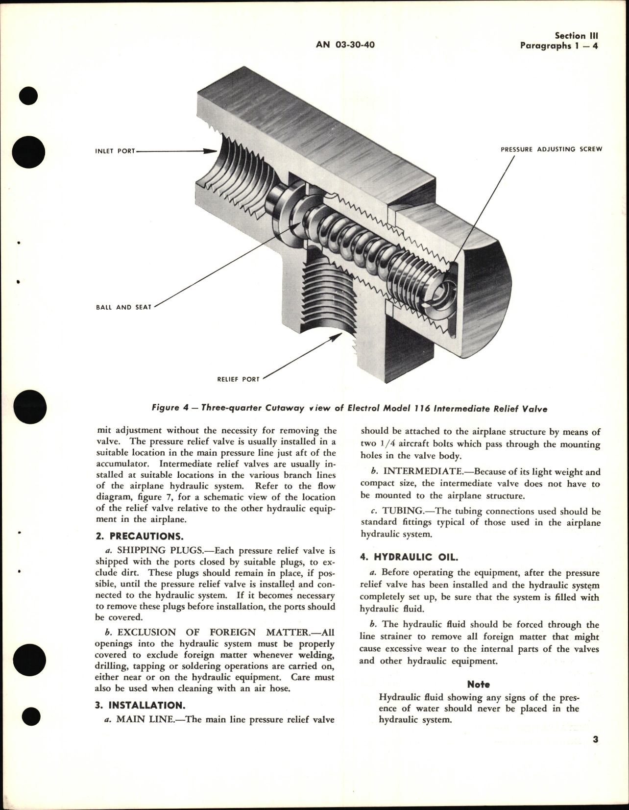 Sample page 7 from AirCorps Library document: Instructions with Parts Catalog for Pressure Relief and Intermediate Valve