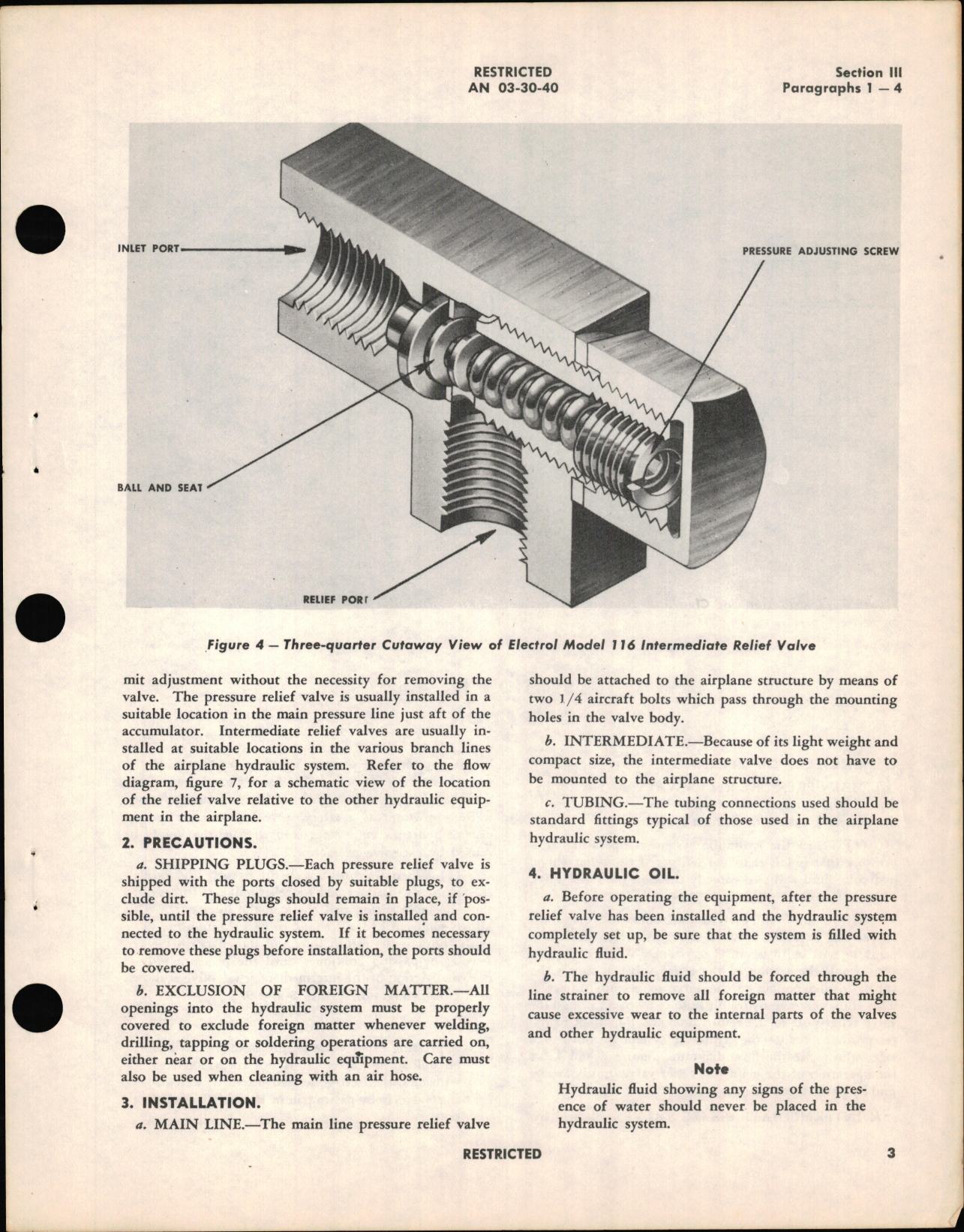 Sample page 7 from AirCorps Library document: Instructions with Parts Catalog for Pressure Relief and Intermediate Valve