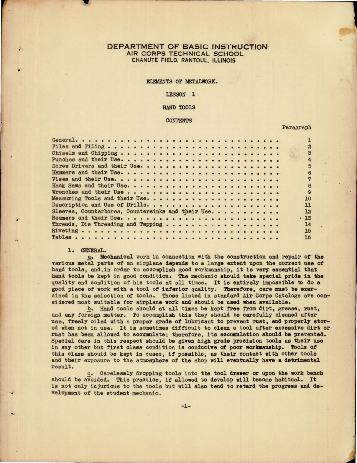 Sample page 5 from AirCorps Library document: Elements of Metalwork I - Bench Work