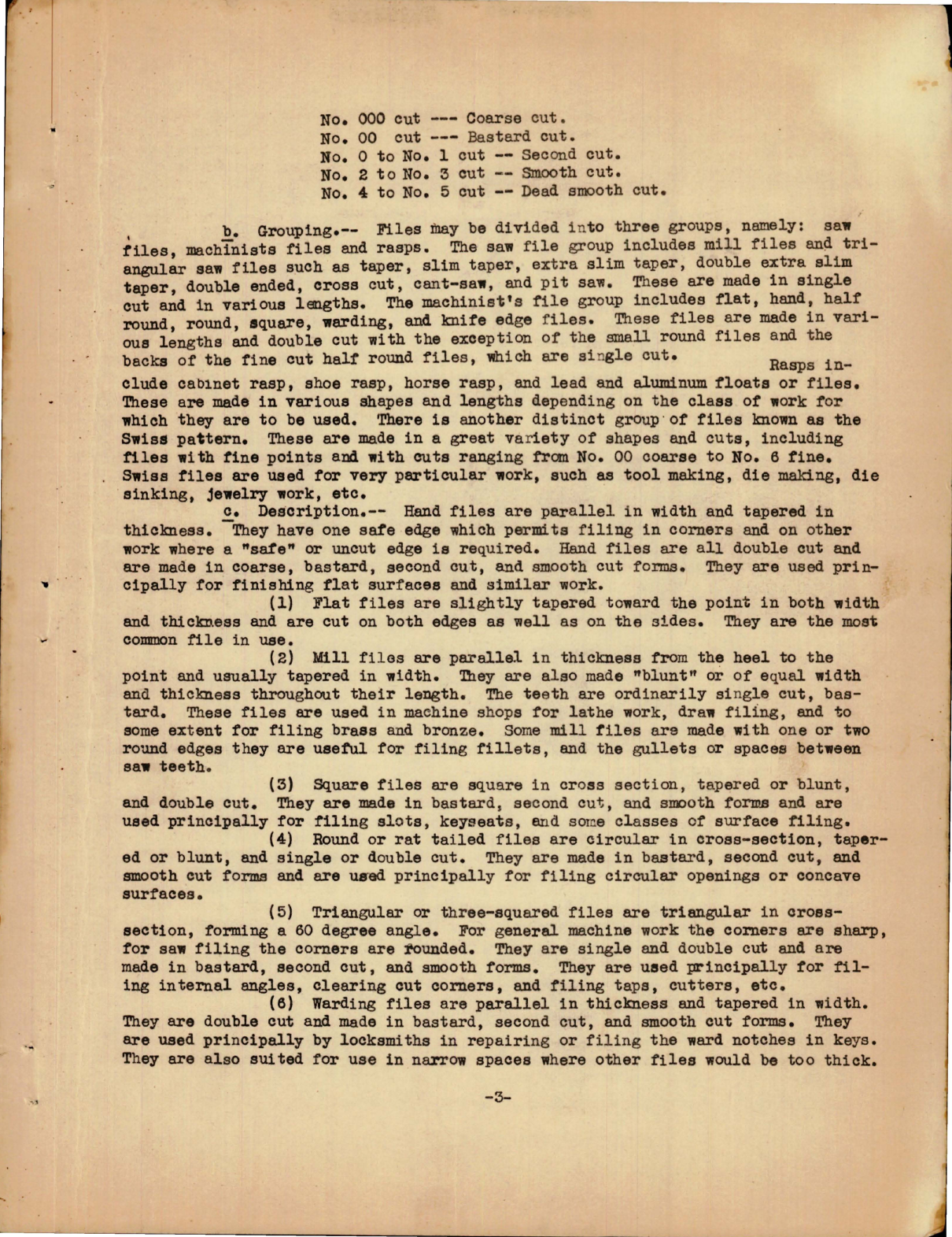 Sample page 7 from AirCorps Library document: Elements of Metalwork I - Bench Work