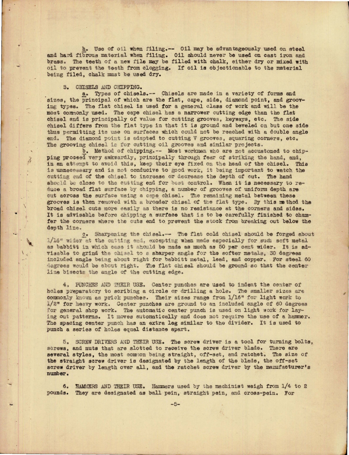 Sample page 9 from AirCorps Library document: Elements of Metalwork I - Bench Work