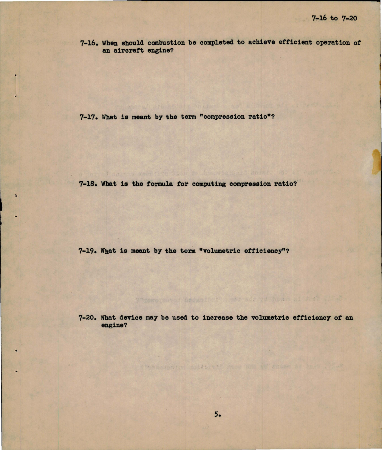 Sample page 5 from AirCorps Library document: Study Guide for Aircraft Engines