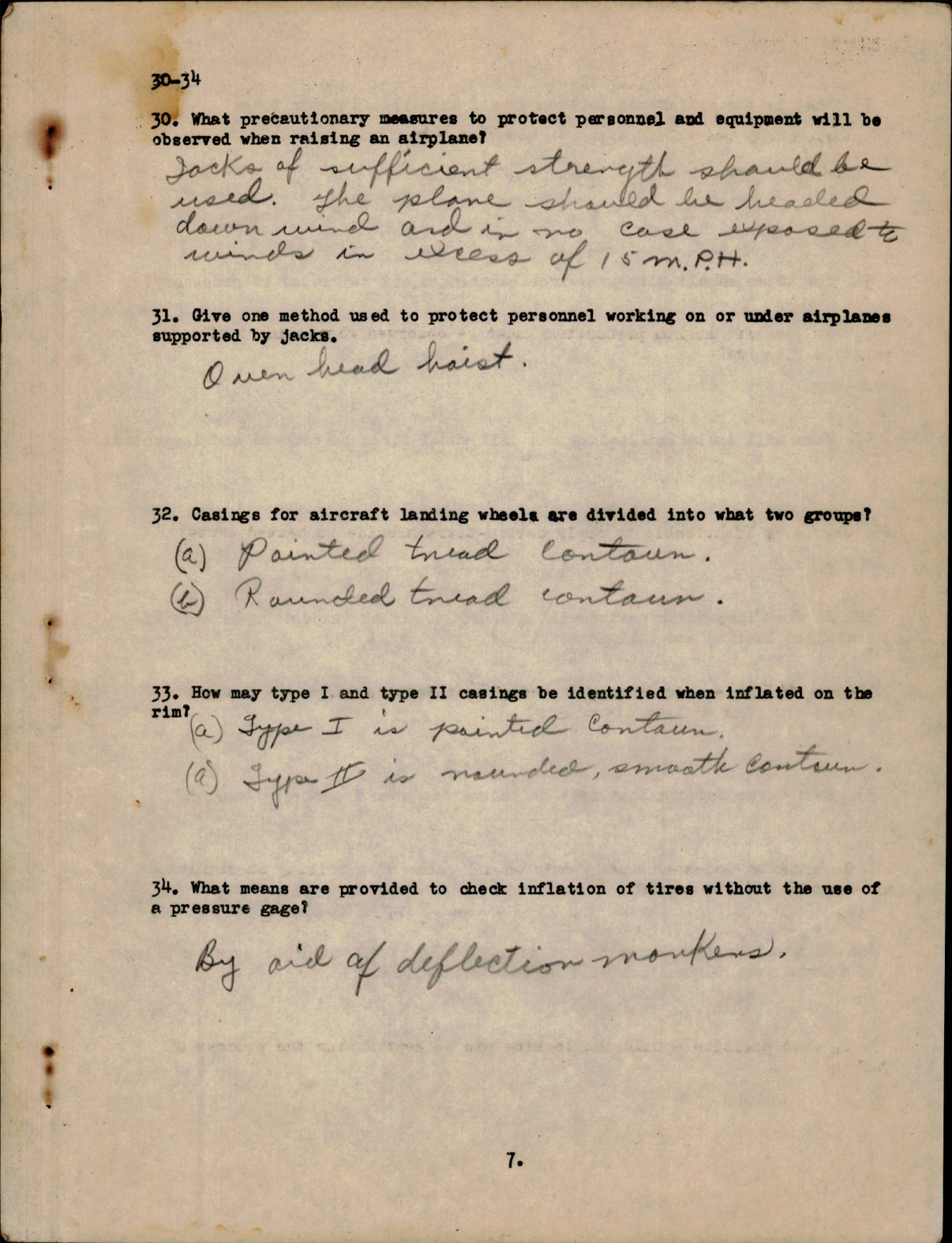 Sample page 7 from AirCorps Library document: Study Assignment & Questionnaire for Airplane Structures