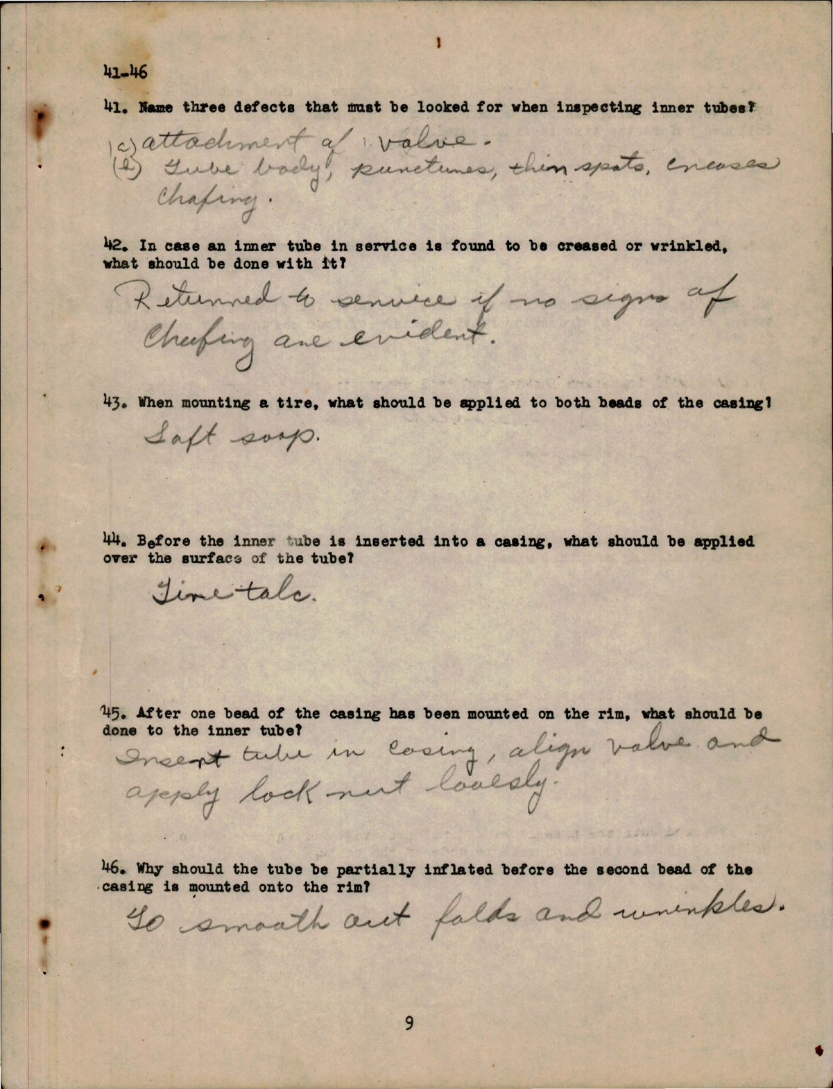Sample page 9 from AirCorps Library document: Study Assignment & Questionnaire for Airplane Structures